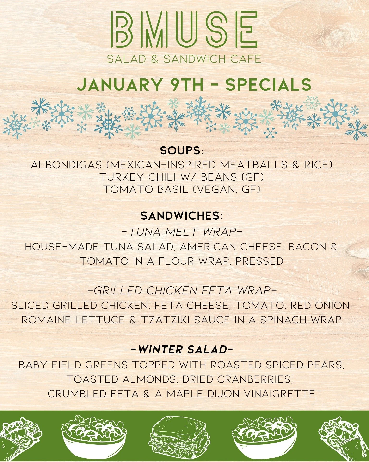 Happy Friday - stop in for lunch!  We&rsquo;re open 10a-3p today.

Order online at bit.ly/BMuseCafe
Call 203.265.1400
Visit 665 N Colony Rd, Wallingford 
.
.
.
.

#ctfoodie #foodofct #lunchtime #ctcafe #wallingfordeats #newhavencountyfood #foodofnewh