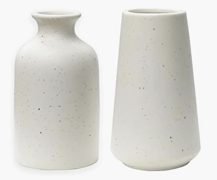 White Ceramic Vases