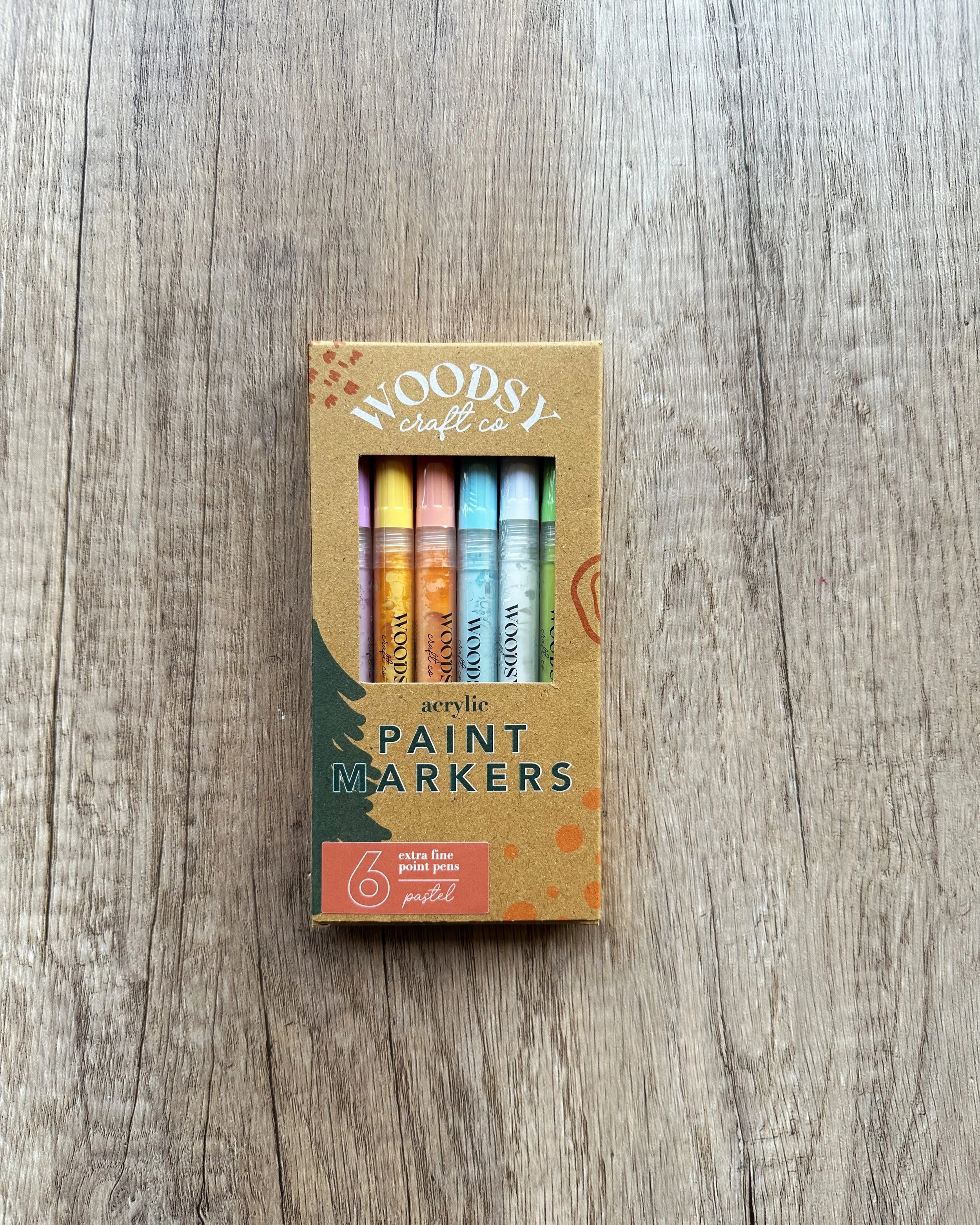 20 Fine Tip Paint Markers for DIY Projects, Coloring, and Kids — Woodsy