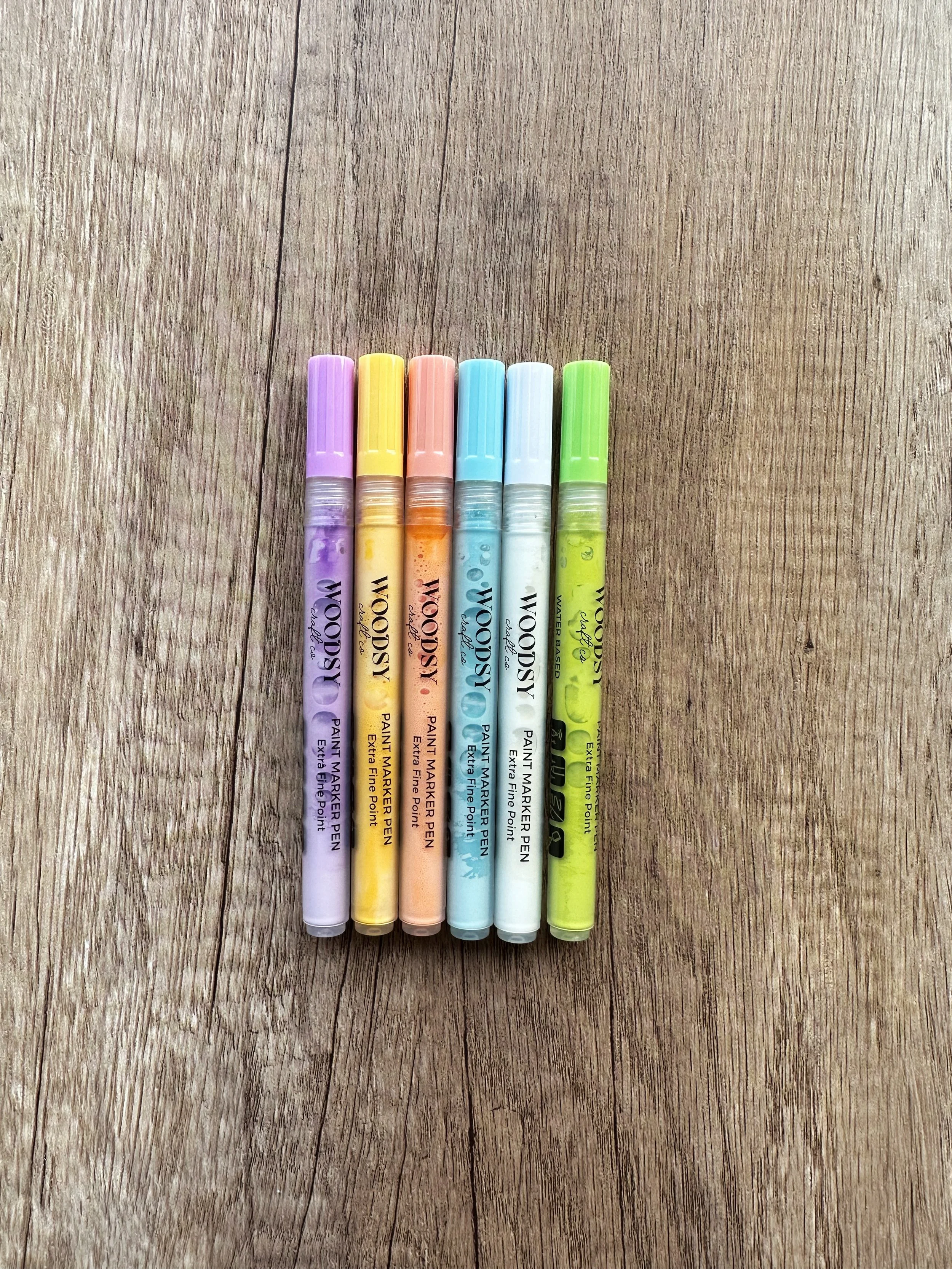 20 Fine Tip Paint Markers for DIY Projects, Coloring, and Kids — Woodsy