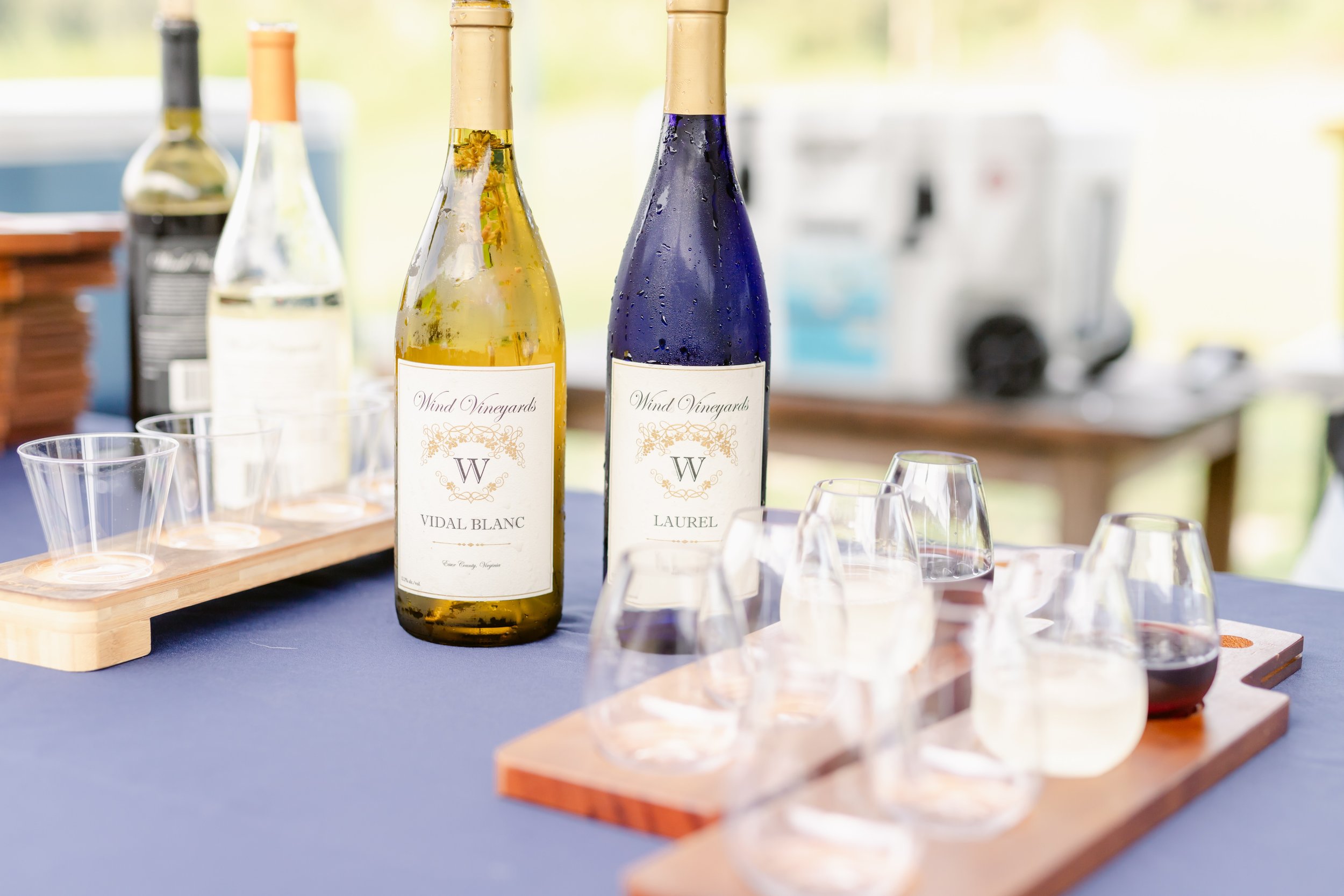 People sample wine from Starburn Winery at the United Bank Bloomin' Wine  Festival on Friday April 28, 2017 in Winchester, Va.. The wine festival,  which continues on Saturday, officially kicked-off the start