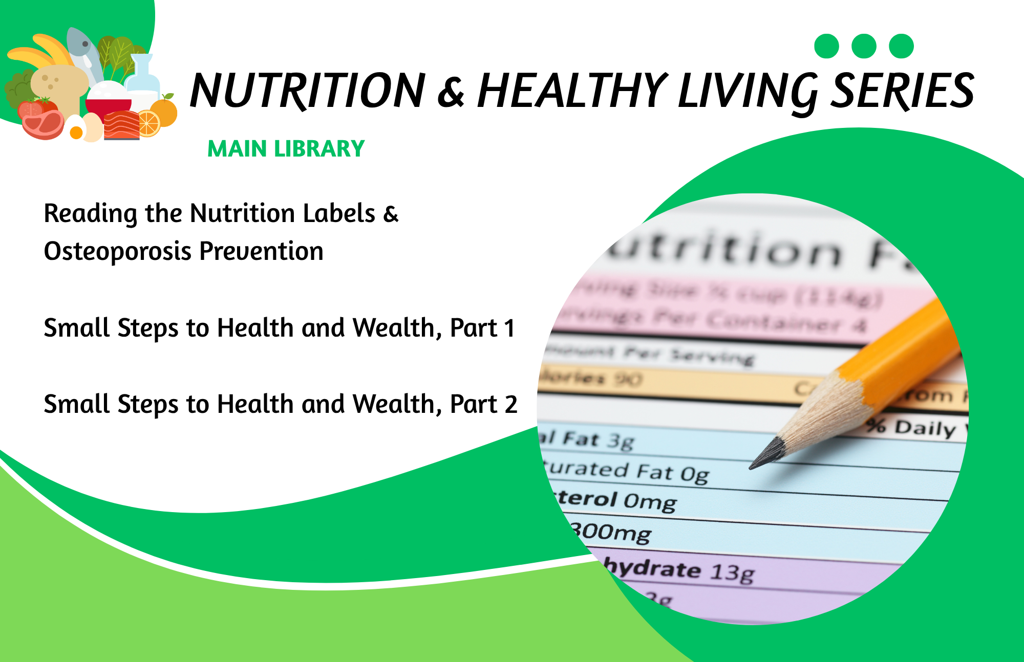 Nutrition & Healthy Living Series