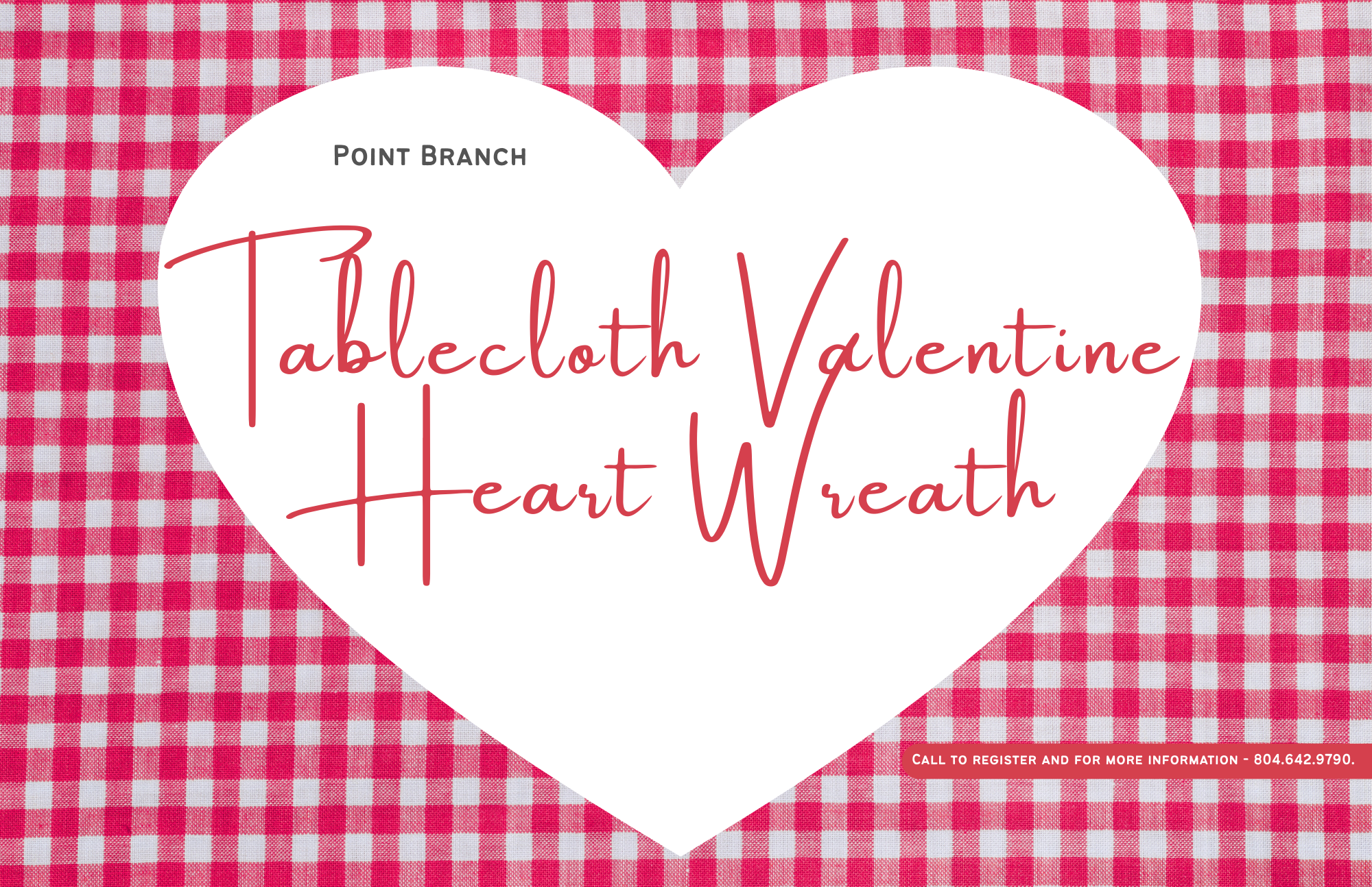 Tablecloth Valentine Heart Wreath