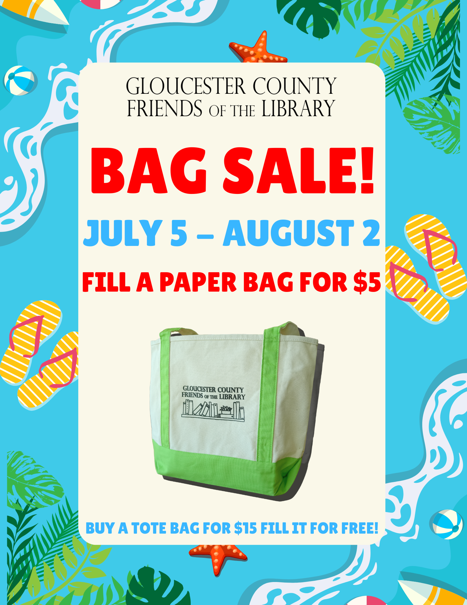 Gloucester County Friends of the Library Bag Sale!