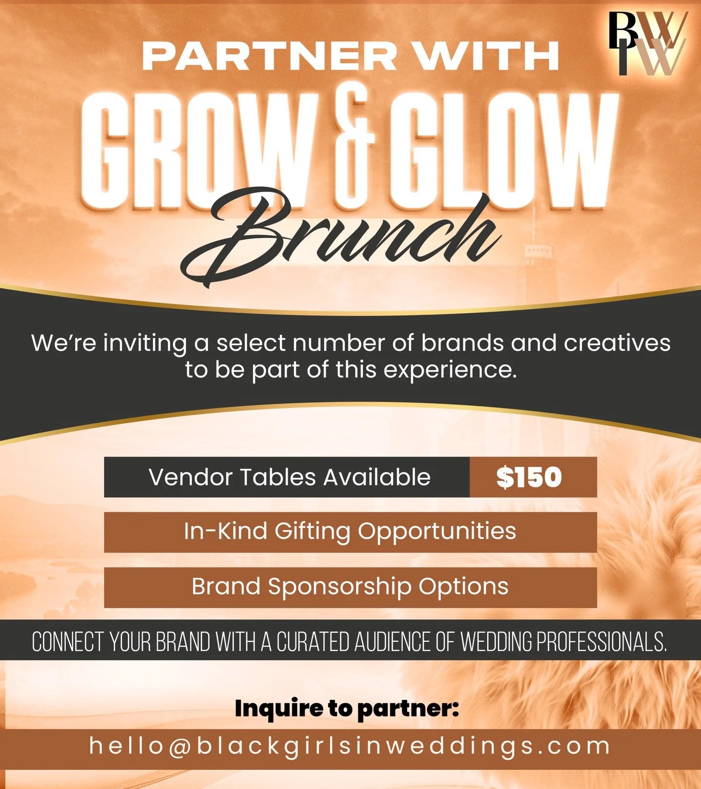 Partner with us for Grow &amp; Glow ✨

We&rsquo;re excited to officially open sponsorship and vendor opportunities for our 2nd Annual Grow &amp; Glow Brunch on April 26 at The Tess Hotel in Buckhead.

This signature experience brings together an incr