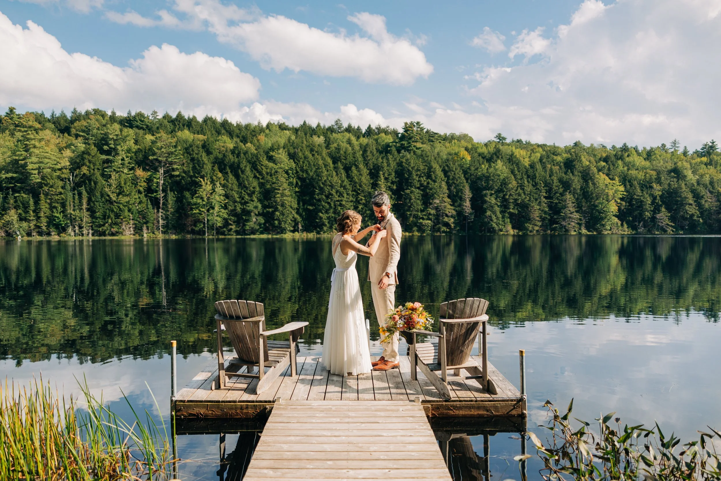 Harvest Moon Farm ME summer wedding