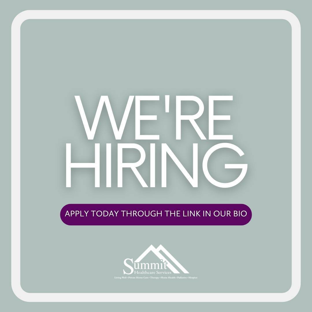 If you&rsquo;re passionate about making a difference, then Summit Healthcare might just be the perfect fit for you!

We are URGENTLY hiring for the following positions: 

⭐️ Certified Medical Assistant (CMA)

⭐️ Hospice RN Case Manager (Phoenix)

⭐️ 