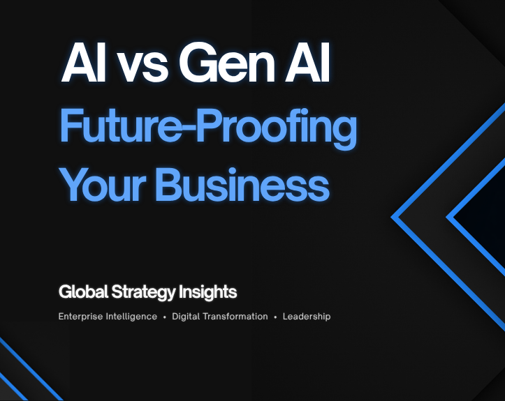 AI vs Gen AI: Future-proofing your business