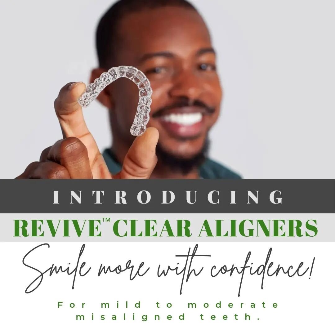 Do you want to correct minor to moderate crowding or gaps in your smile? If so, Revive&trade; Clear Aligners can improve the alignment of the 8 upper and 8 lower teeth. Depending on your individual needs, your teeth may move into their ideal position