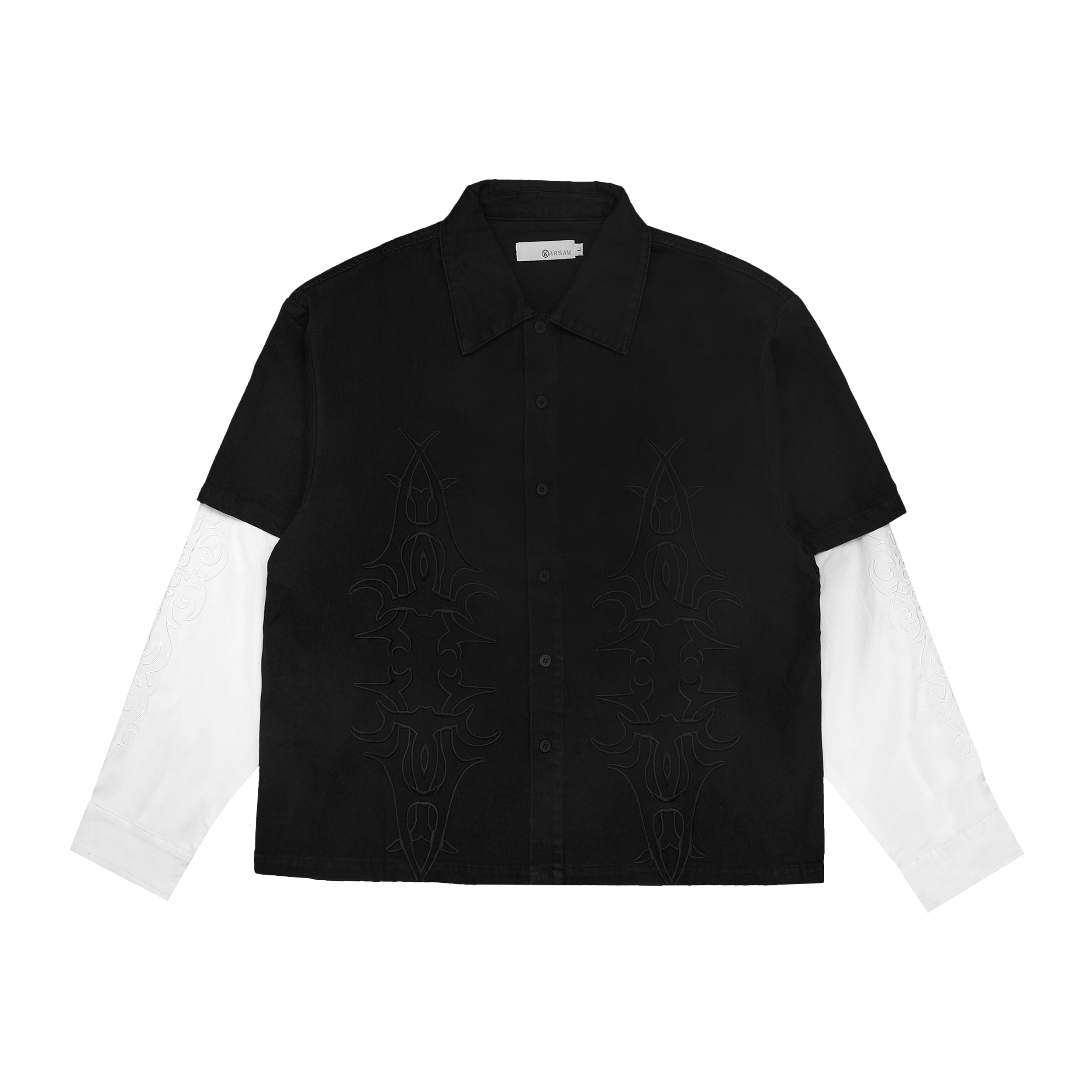 WARSAW TIERED BUTTON UP