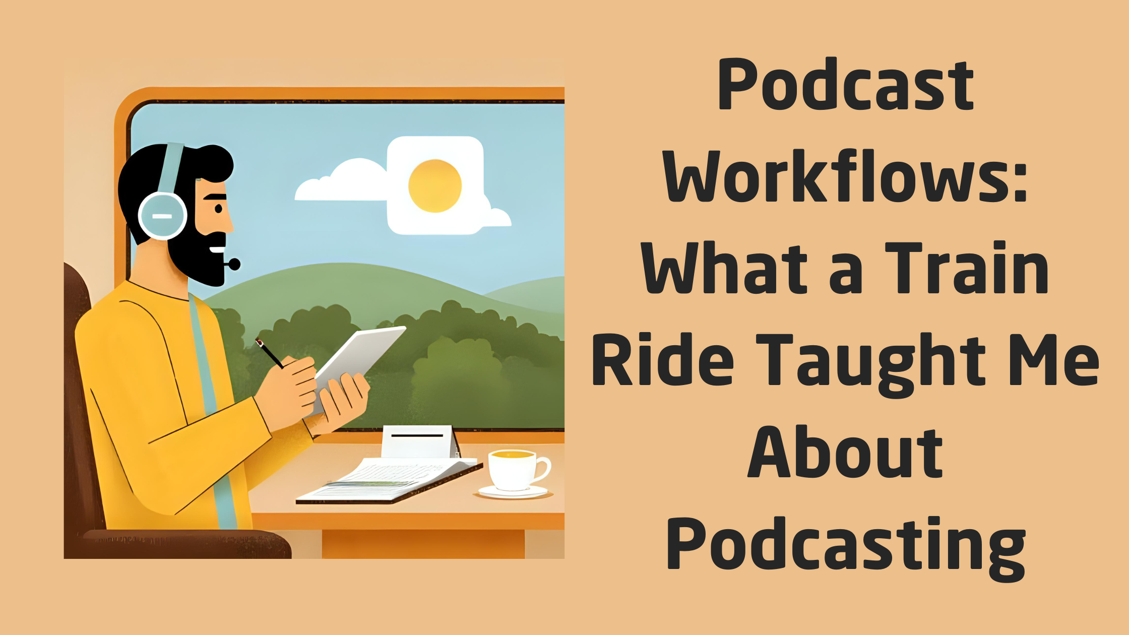 Podcast Workflows: What a Train Ride Taught Me About Podcasting