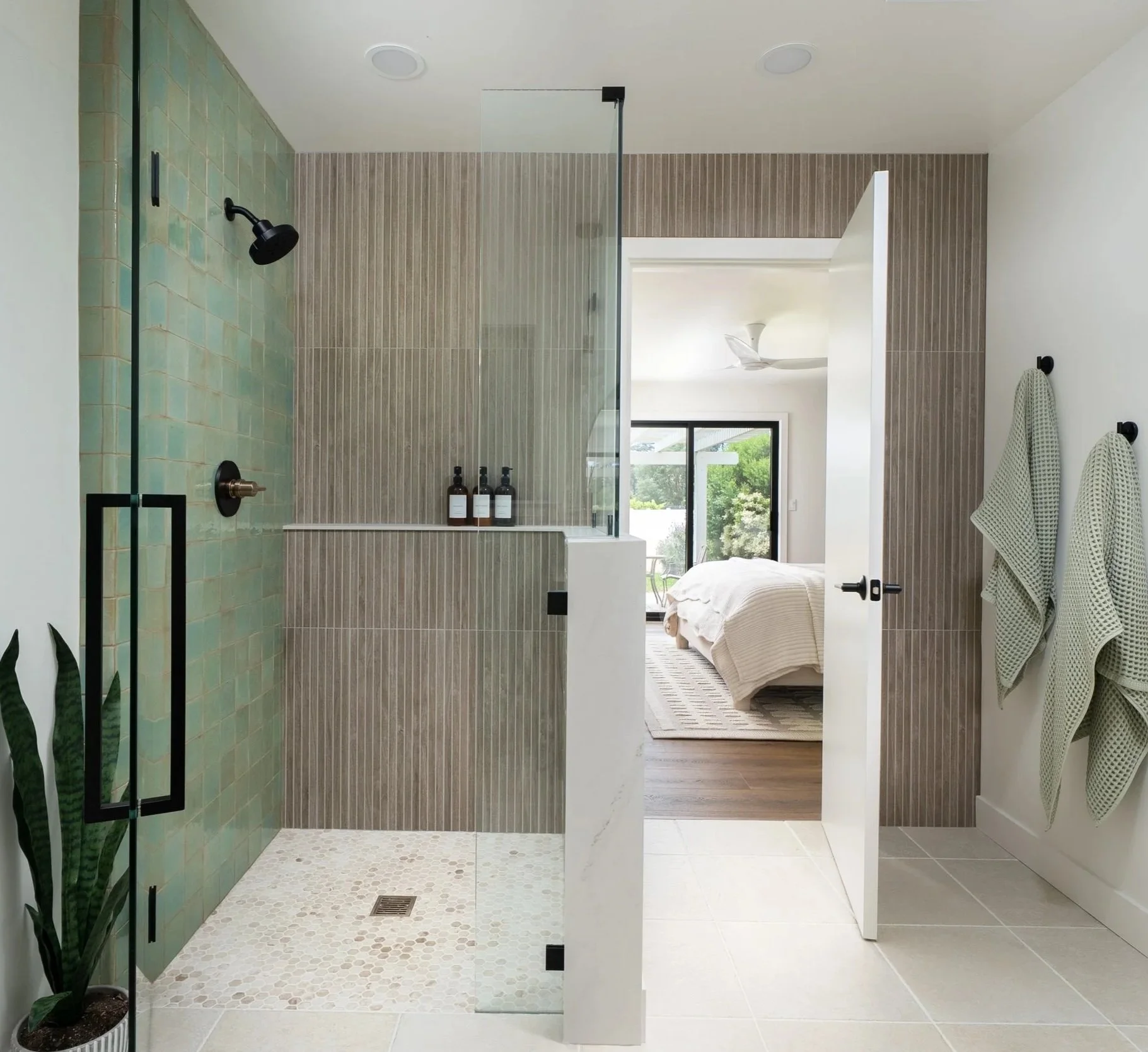 Mid-Century Organic Modern Bath, Paso Robles