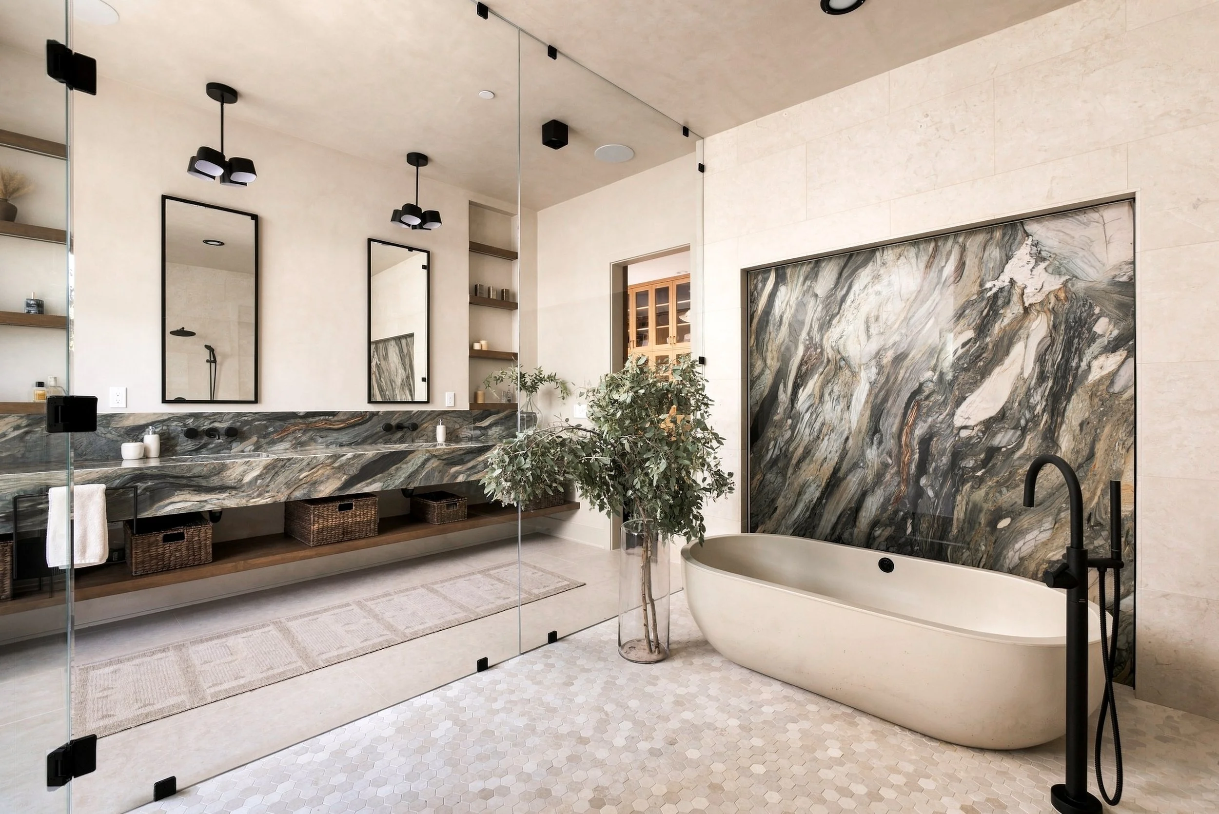 Organic Contemporary Primary Suite & Gym, Santa Ysabel Ranch