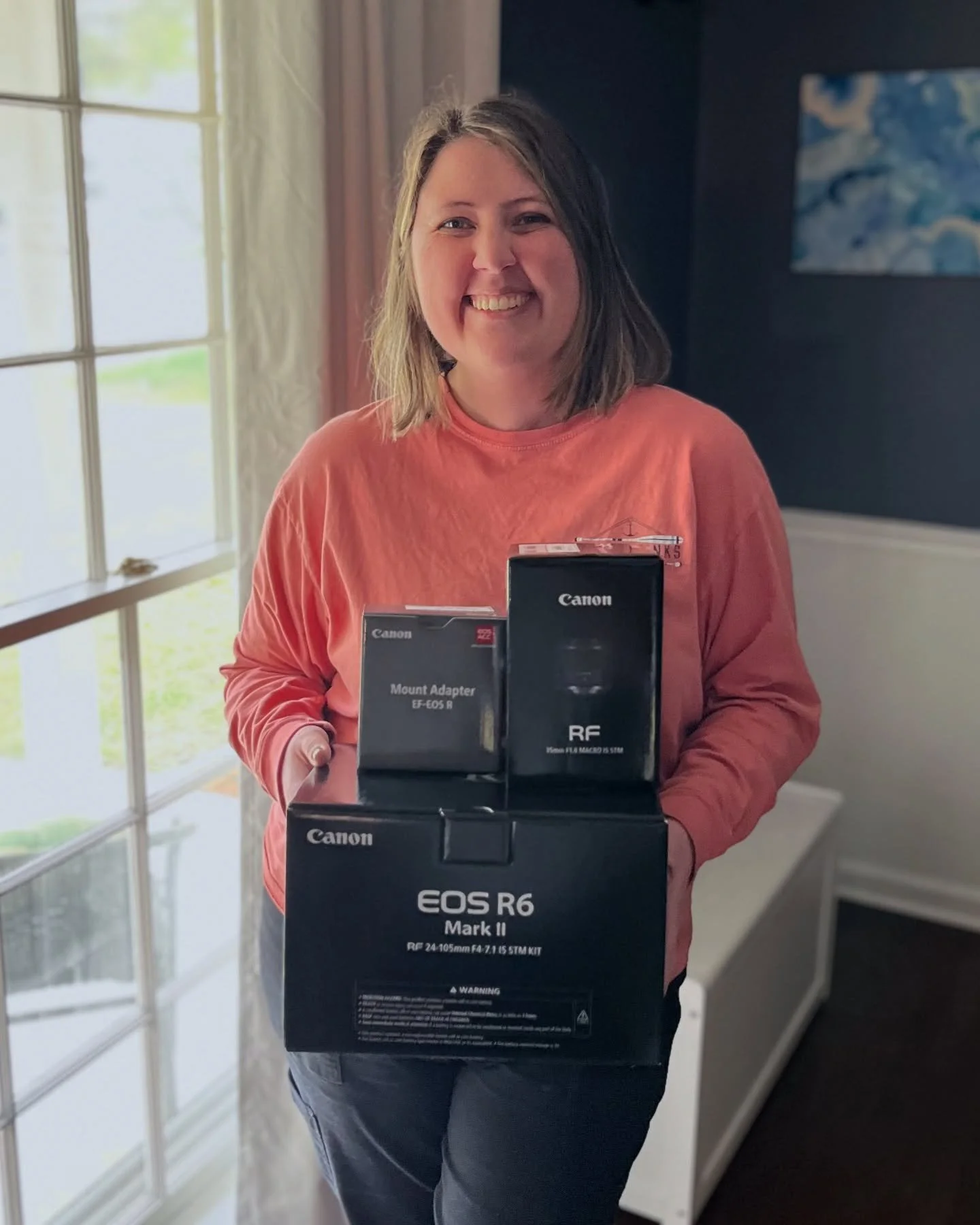 I am beyond excited and also a bit emotional to share that my new camera and lenses arrived today! I was expecting them to come next week but getting them today was a welcome surprise! 

It feels like I am accepting an award but truly I am forever gr