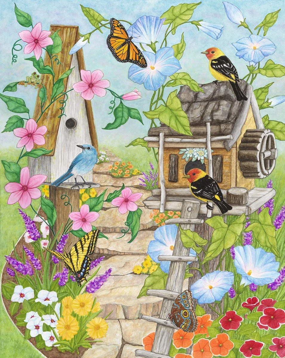Rustic Birdhouse Garden.jpg