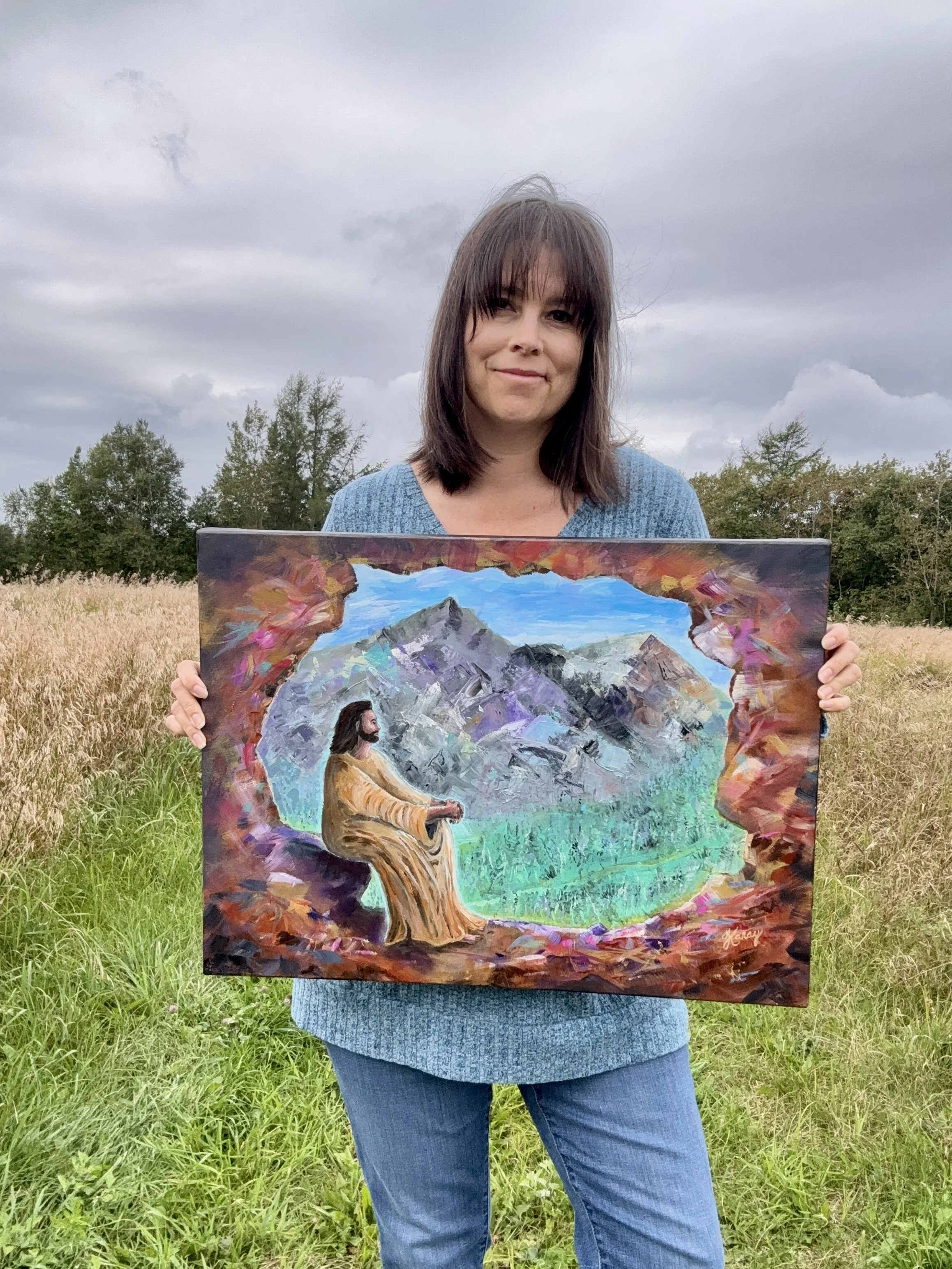 Toile La lumière de Jésus