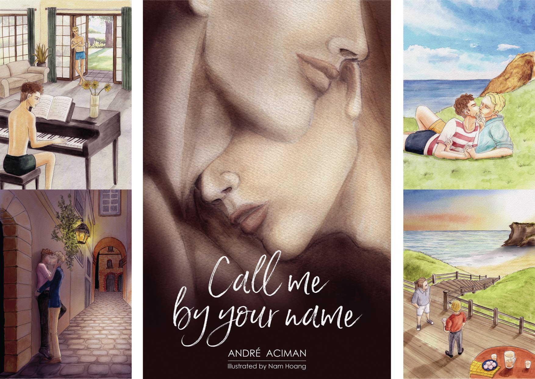 Call Me By Your Name (2018) - Book Illustration - Medium: Watercolour / Digital Painting