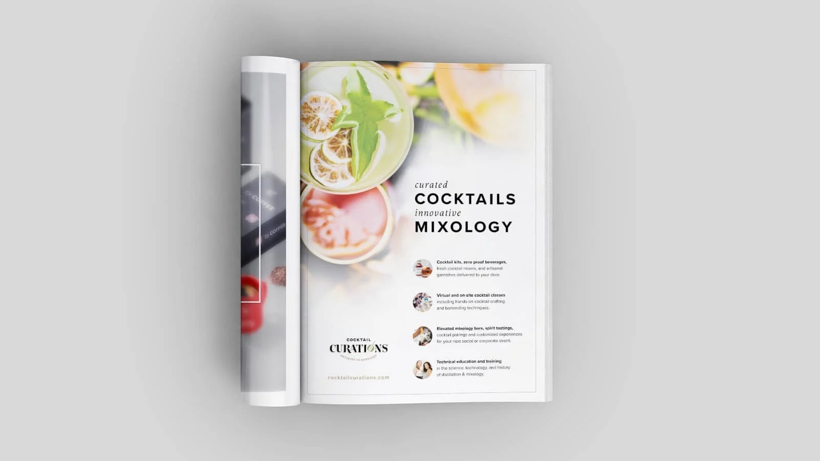 Cocktail Curations Ad