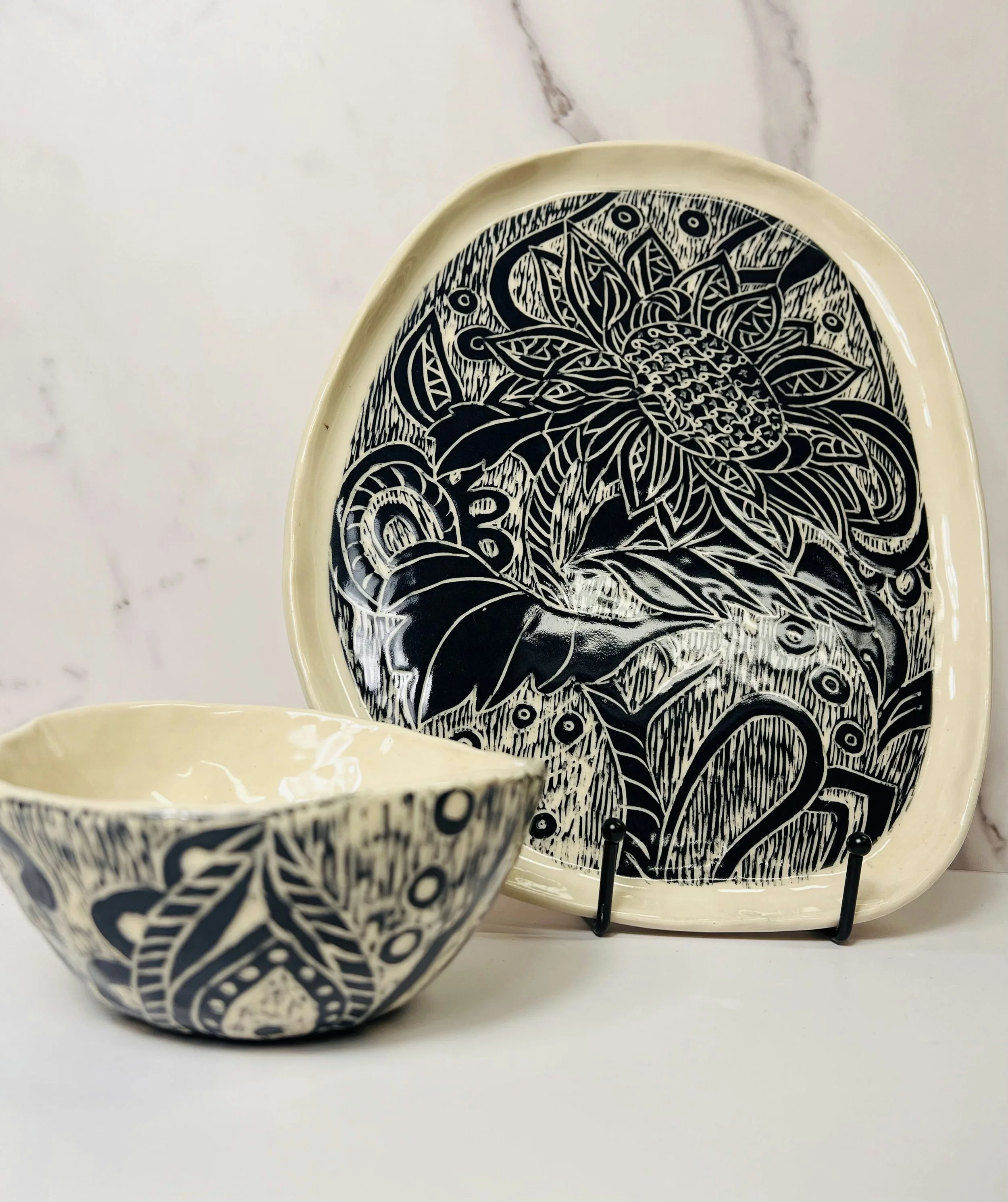 Gulnora Gulyamova   I have been working with a clay for about 3 years .  I  love creating with clay because it's a very expressive and personal medium - you can truly sense the hands of the artist in the finished piece. Every piece is made by me from