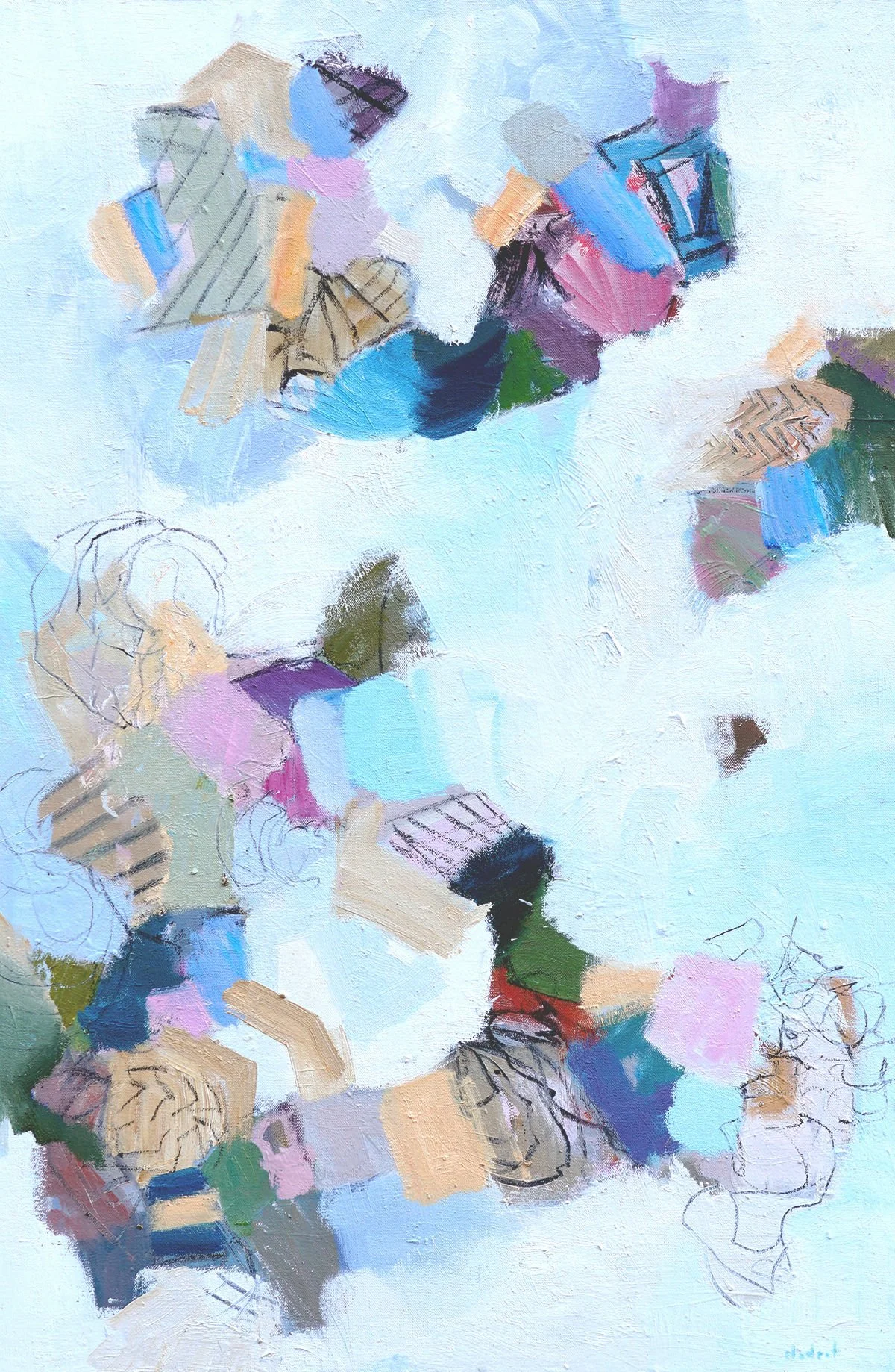 Nedret Andre  I am an abstract landscape painter inspired by the oceans and seagrass habitats. My work since 2015 has a volunteering component where I help restore seagrass meadows.   