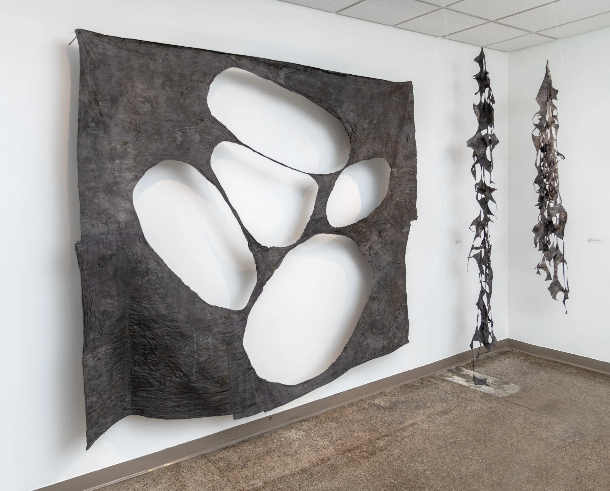 Bog Etudes exhibition installation, Textile Center, 2023