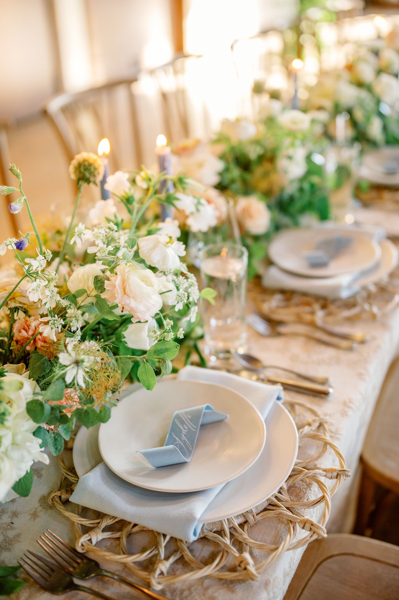 Sage Lodge Montana Destination Wedding Reception Flowers Romantic Wedding Flowers