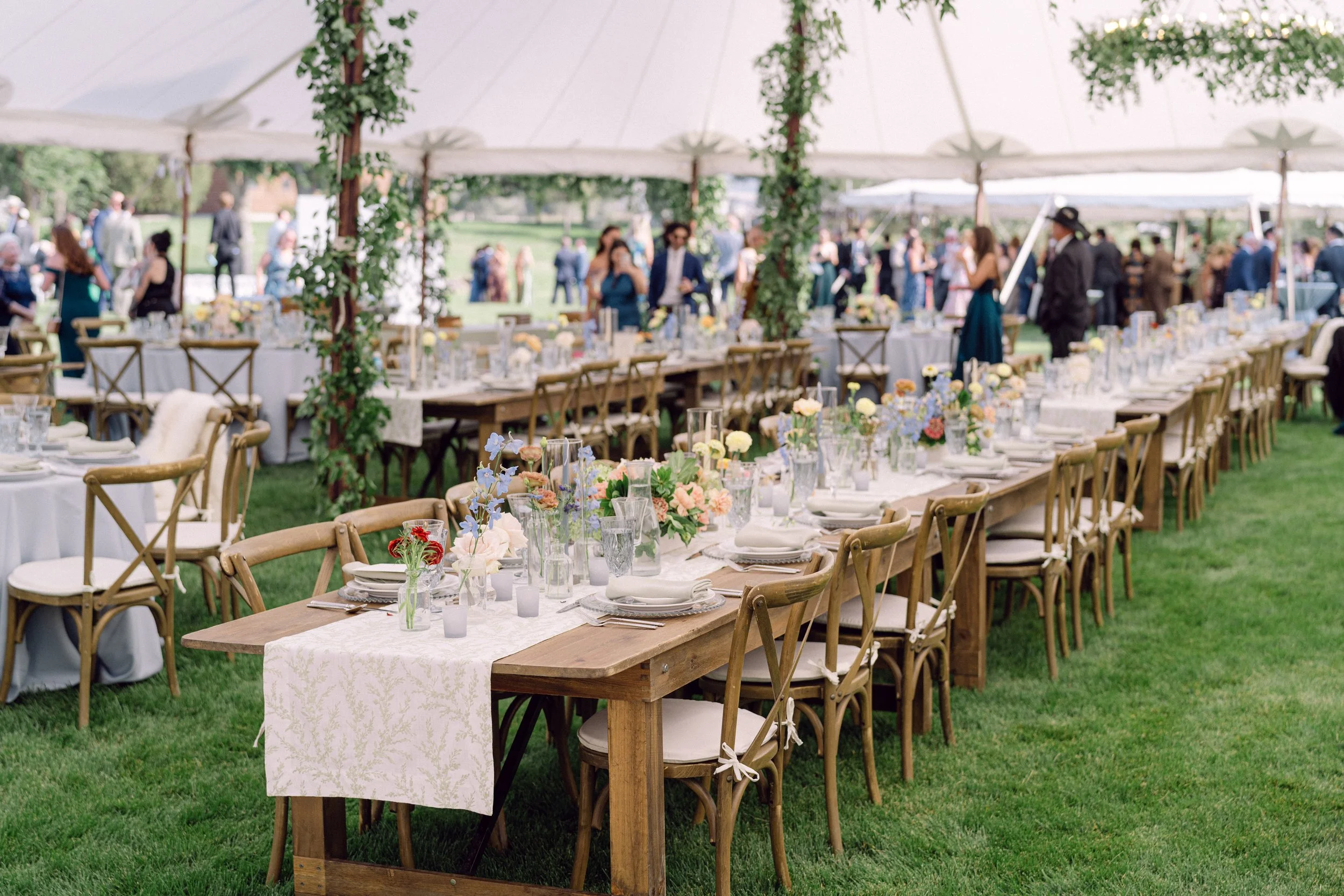Paradise Valley Montana Destination Wildflower Wedding Reception