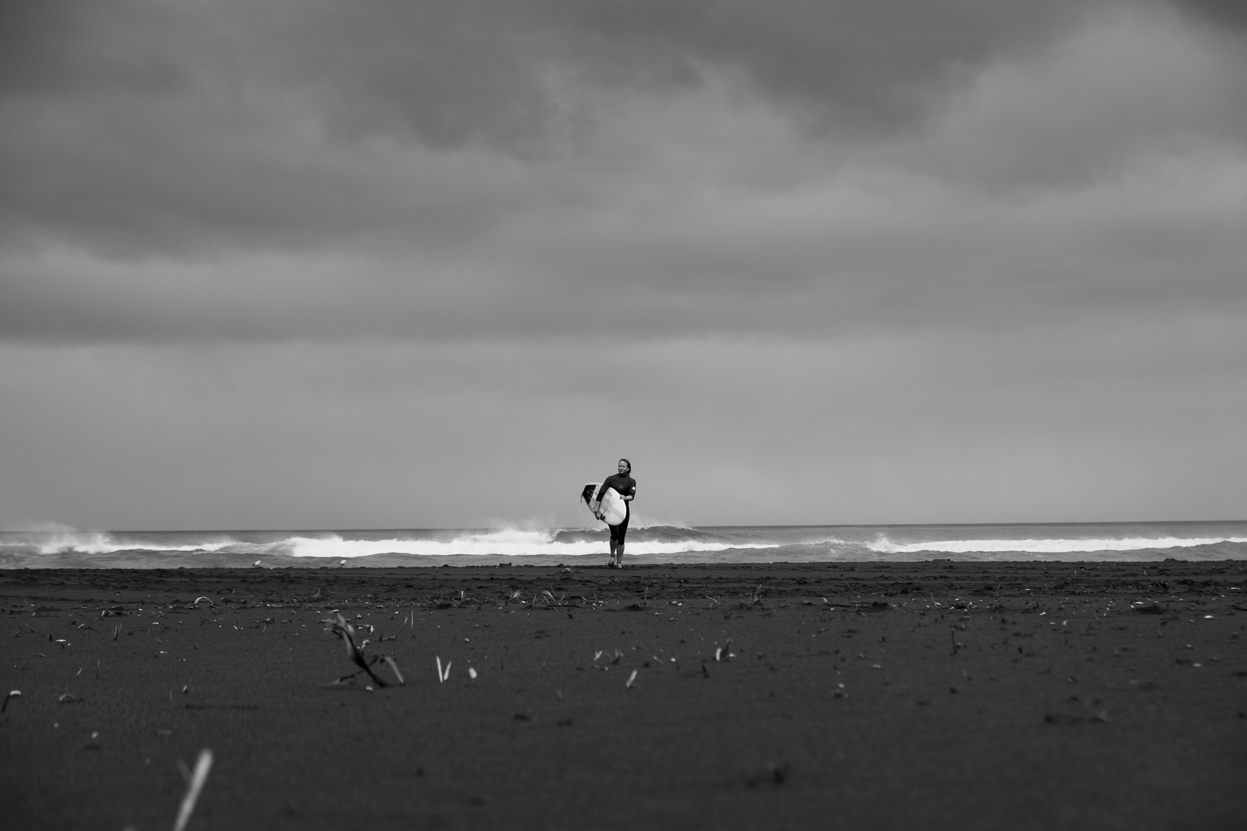 Surfer - Piha,New Zealand