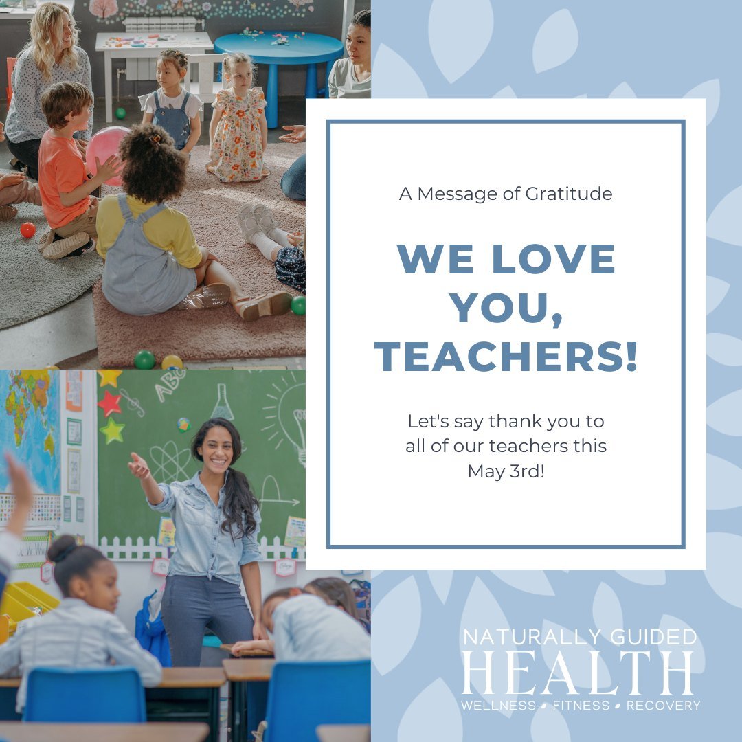 Let's show our gratitude and love to our teachers! 💙 #naturallyguidedhealth  #nationalteacherday