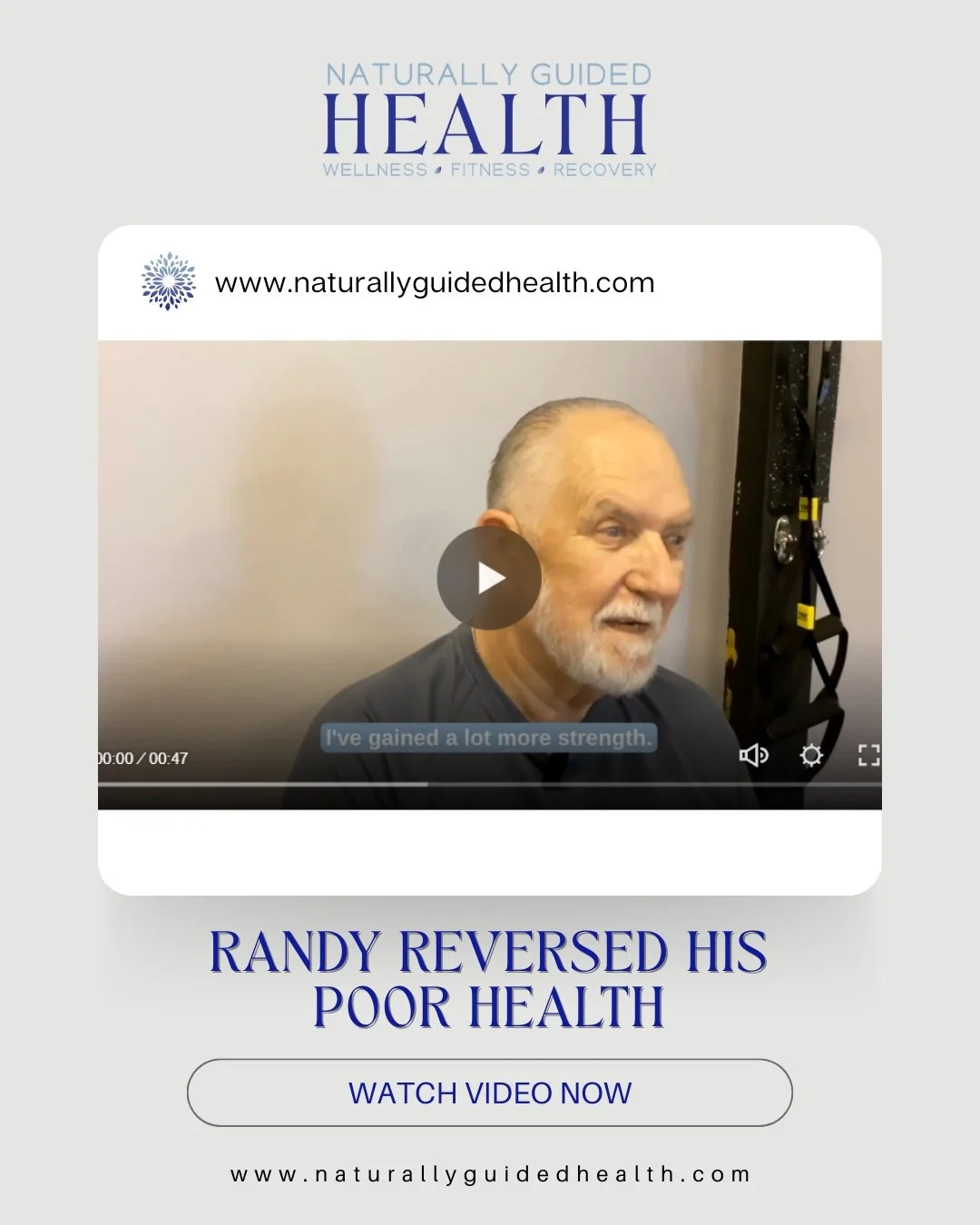 "I have lost about 40 pounds. I've gained a LOT more strength. My health is better." 

Randy committed to consistent, guided training and changed the direction of his health before it got worse. If you are waiting for the right time, this i