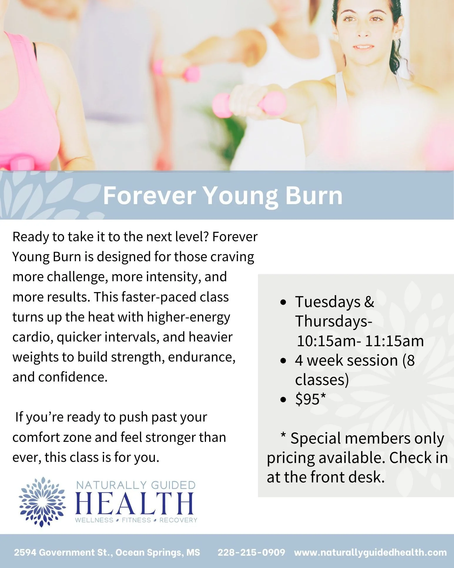 🚨 Quick update! 🚨
There will be no Forever Young Burn class this week&hellip;

BUT we&rsquo;ve got great news 👀🔥
Our new 4-week session starts NEXT week!

Spots go FAST... so don&rsquo;t wait!

👉 Secure your spot today and get ready to feel the 