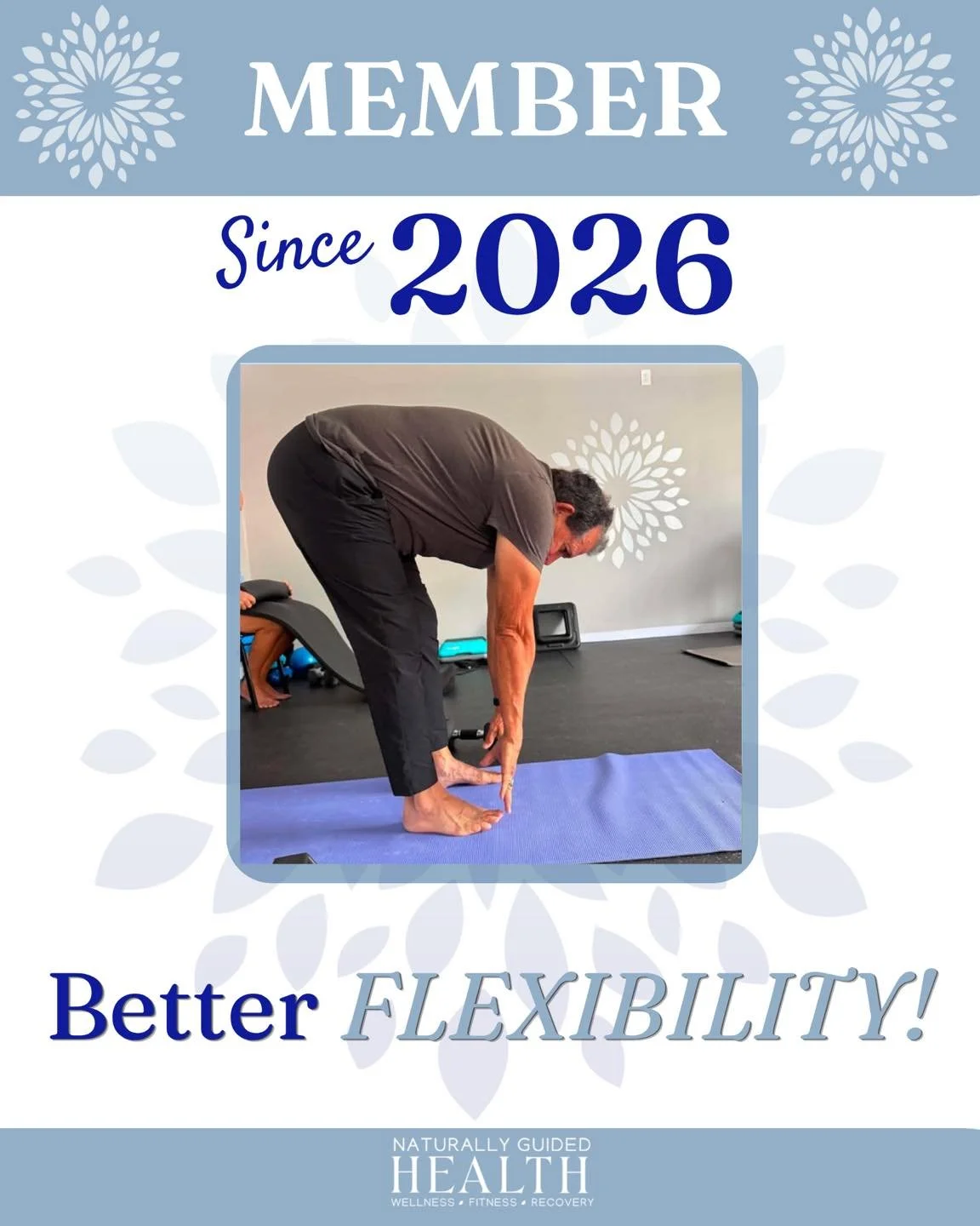 🌟 Client Spotlight of the Week 🌟

This month, we&rsquo;re celebrating the amazing men in our Naturally Guided Health community... and today, we&rsquo;re proud to introduce you to Doug!

Doug came in with a goal: better flexibility and to finally to