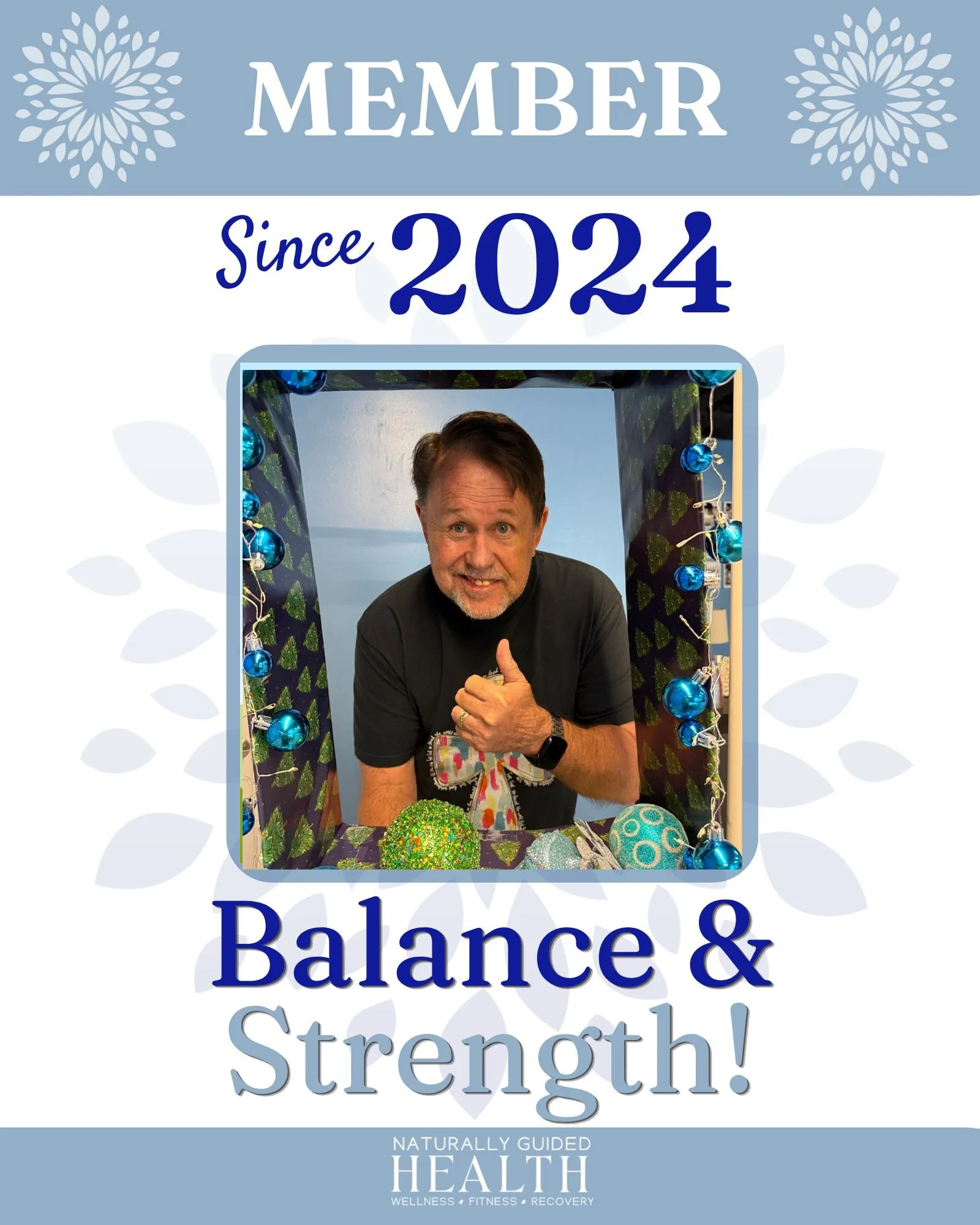 🌟 Client Spotlight of the Week 🌟

Meet Lee... part of our Naturally Guided Health family since 2024!

Since joining, Lee has been building balance and strength, and it shows! 👏 We love seeing the progress, dedication, and consistency he brings eve