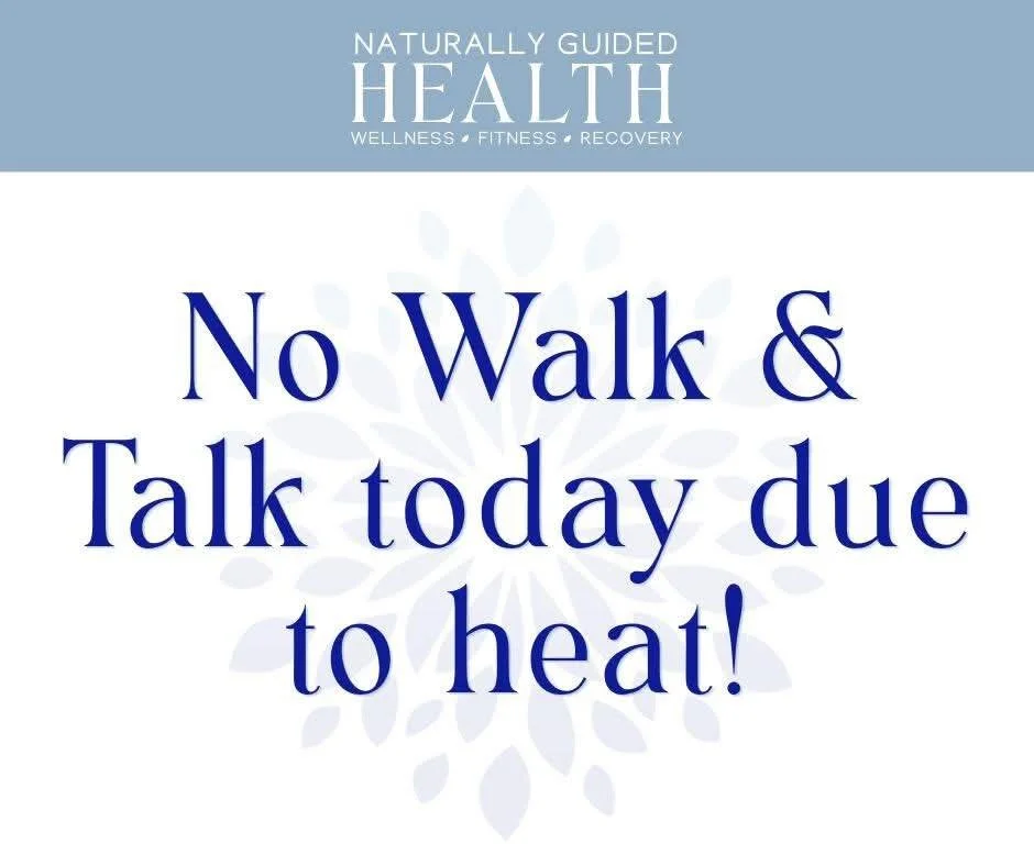 Good morning! ☀️

Quick reminder that today&rsquo;s Walk &amp; Talk is CANCELLED due to the heat 🥵

BUT if you still want to move your body, our Forever Young Burn kicks off a new session this morning at 10:30am! We have a few spots left 🙌 You can 