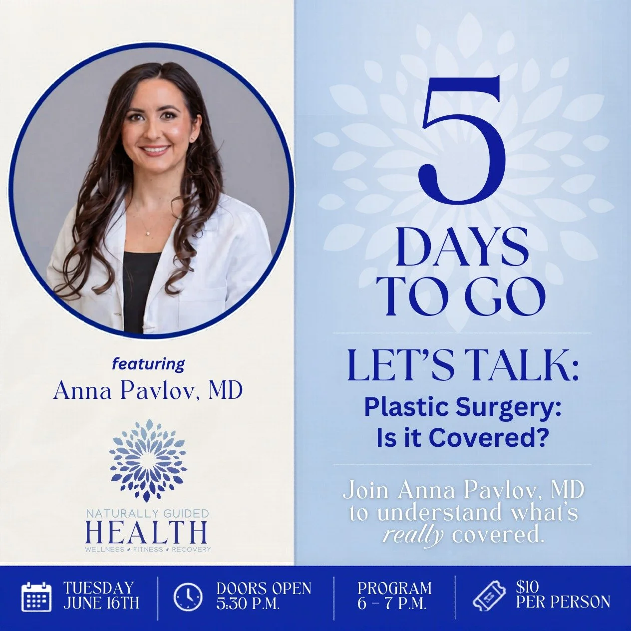 Plastic surgery and insurance coverage&hellip; it&rsquo;s not always a simple yes or no 👀
Join us Tuesday, June 16th for Let&rsquo;s Talk: Is it Covered? and get real answers you can actually use.

#LetsTalkSeries #HealthEducation #KnowBeforeYouGo #