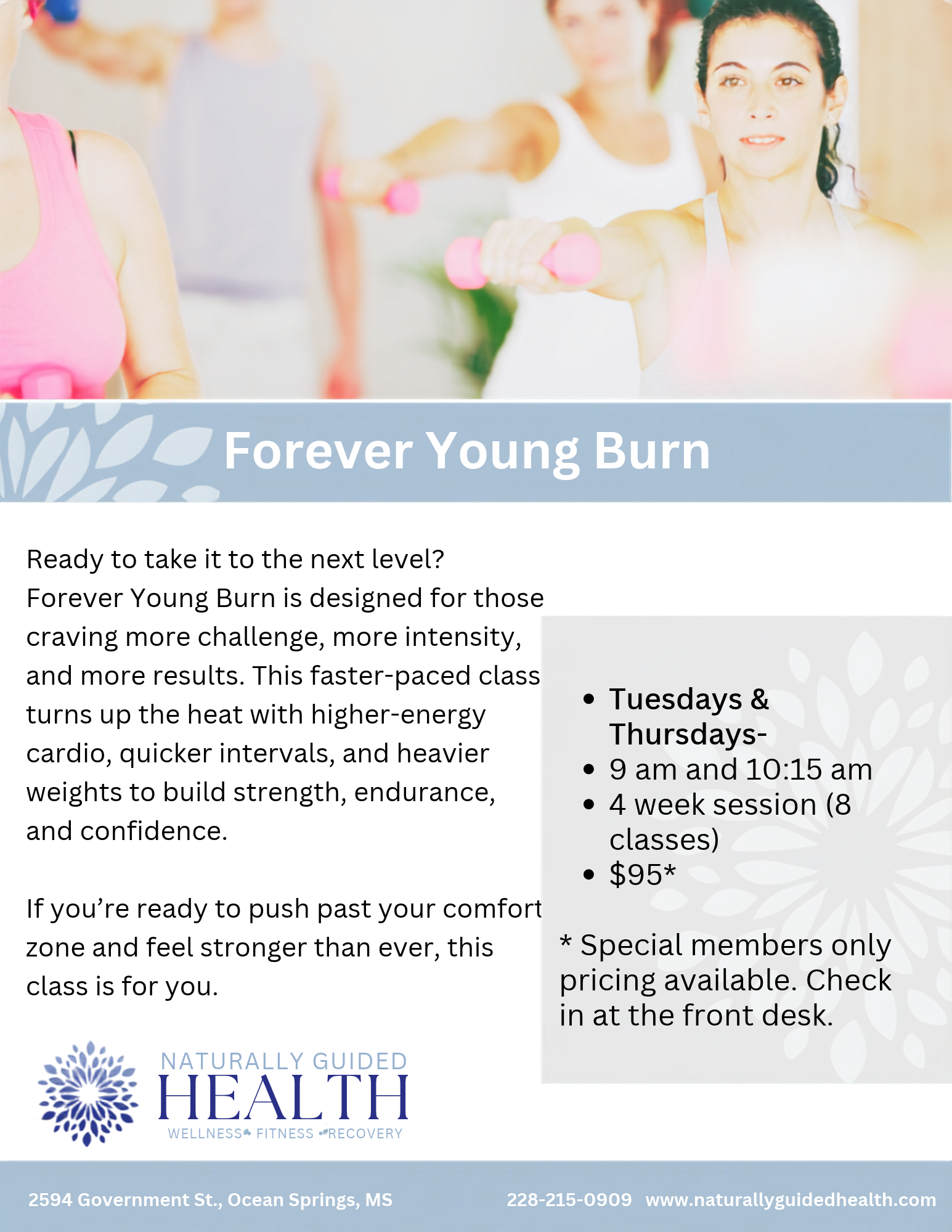 Forever Young Burn: New Classes!