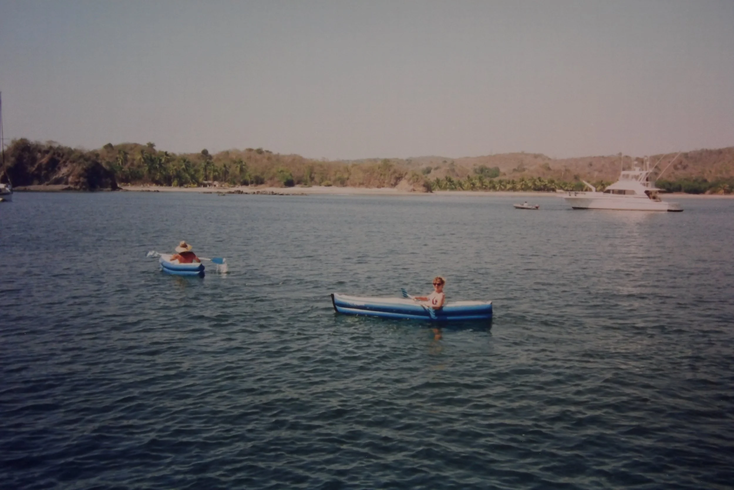 2.25.97 Dad and Danielle in the kayaks.JPG