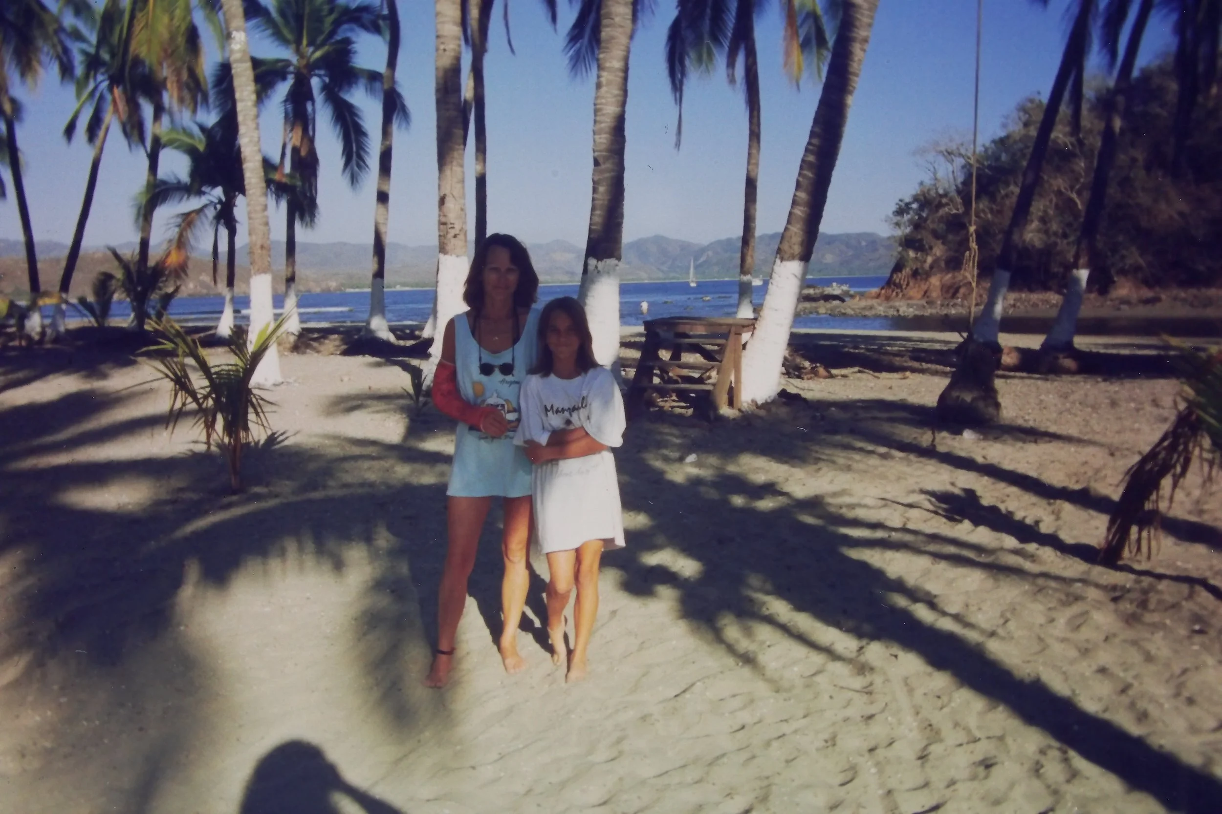 2.97 Mom and Sam Tenacatita Tree Fort.JPG