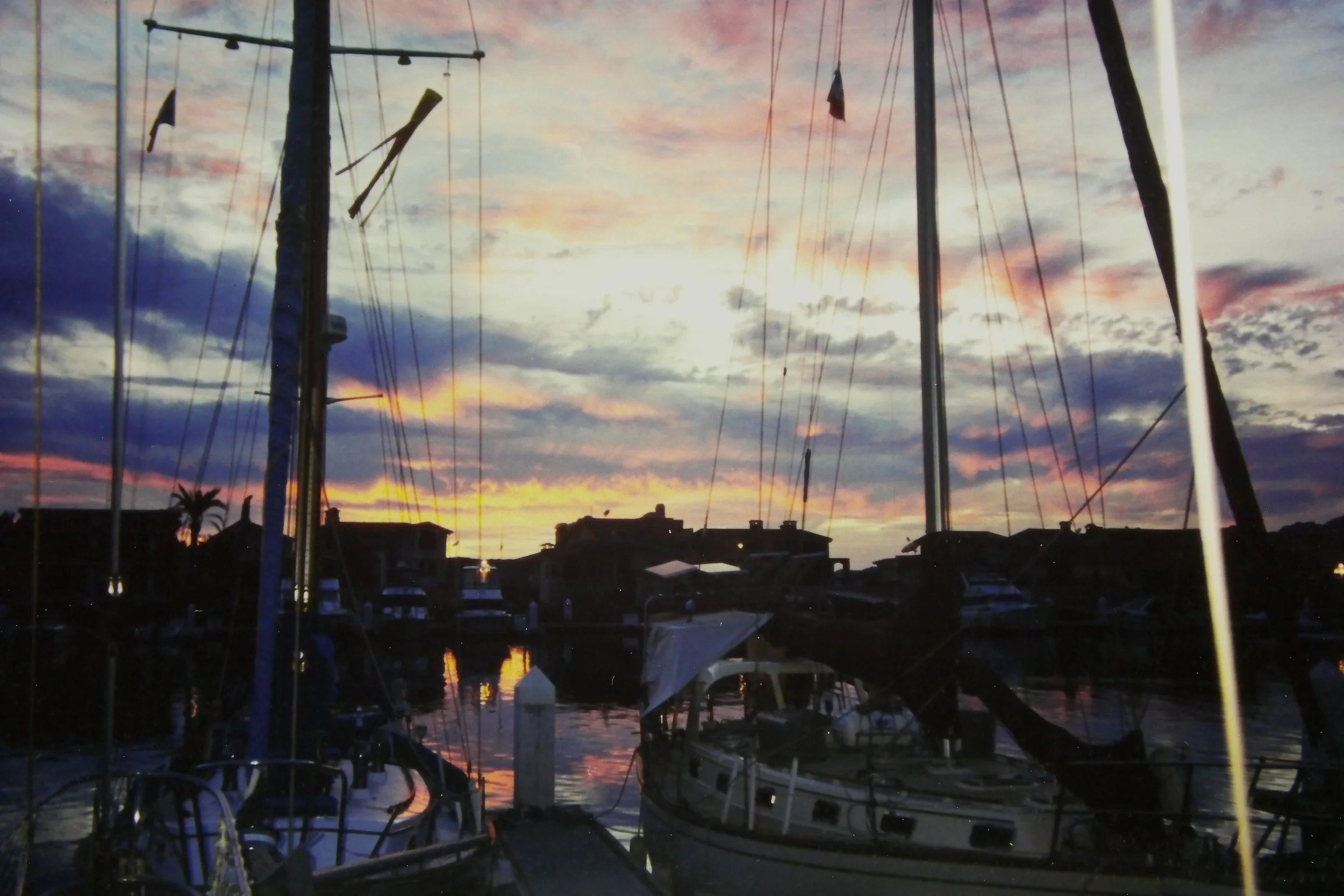 5.1.97 Sunset in Marina Real.JPG