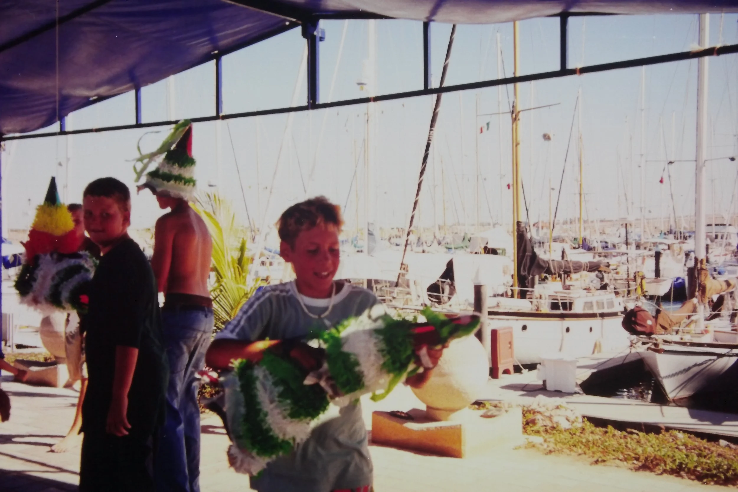 3.19.98 Hals Bday Max being silly.JPG