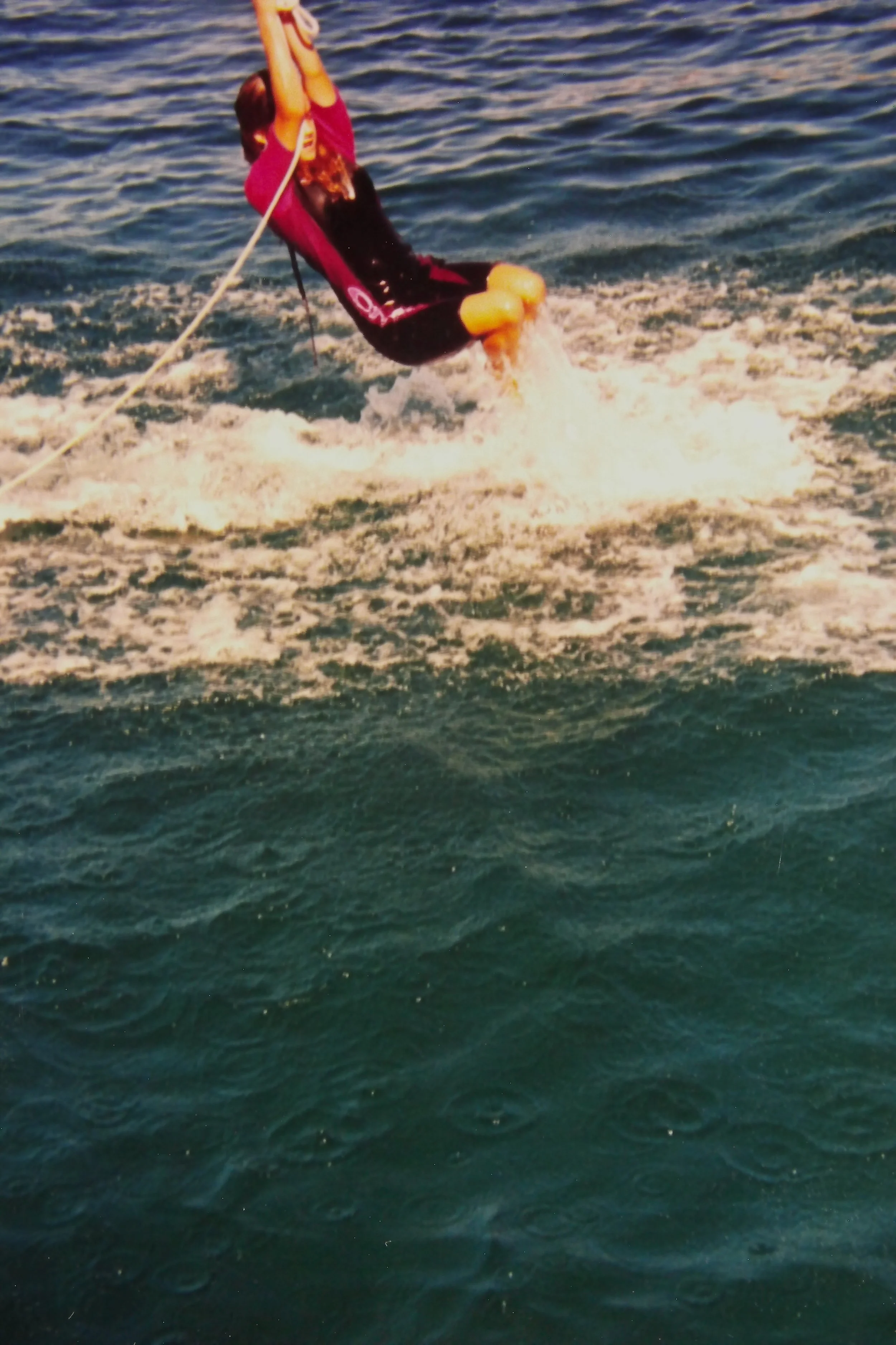 4.98 Samie Swinging from the bow, Agua Verde.JPG