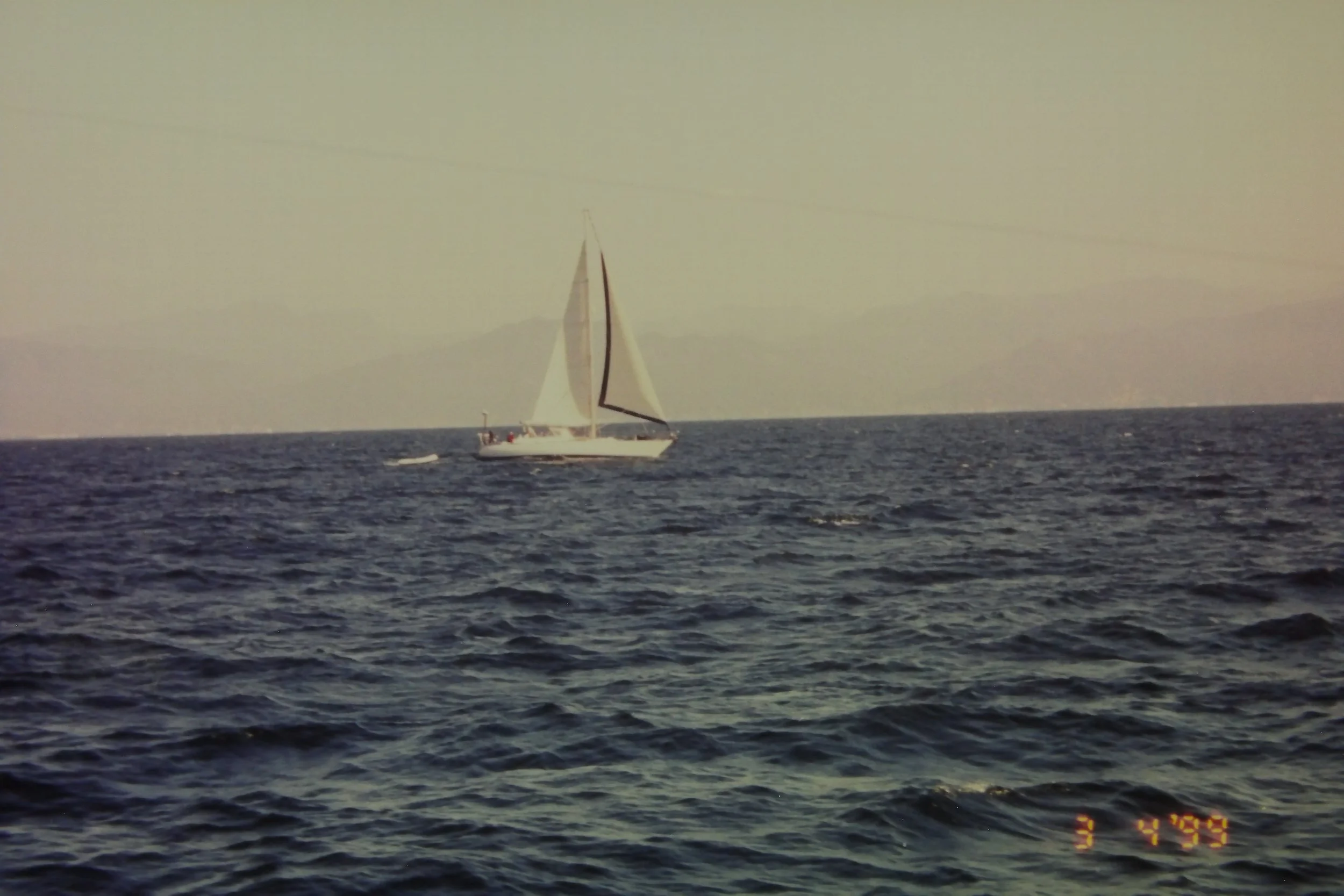 3.3.99 Another sailboat in Banderas Bay.JPG