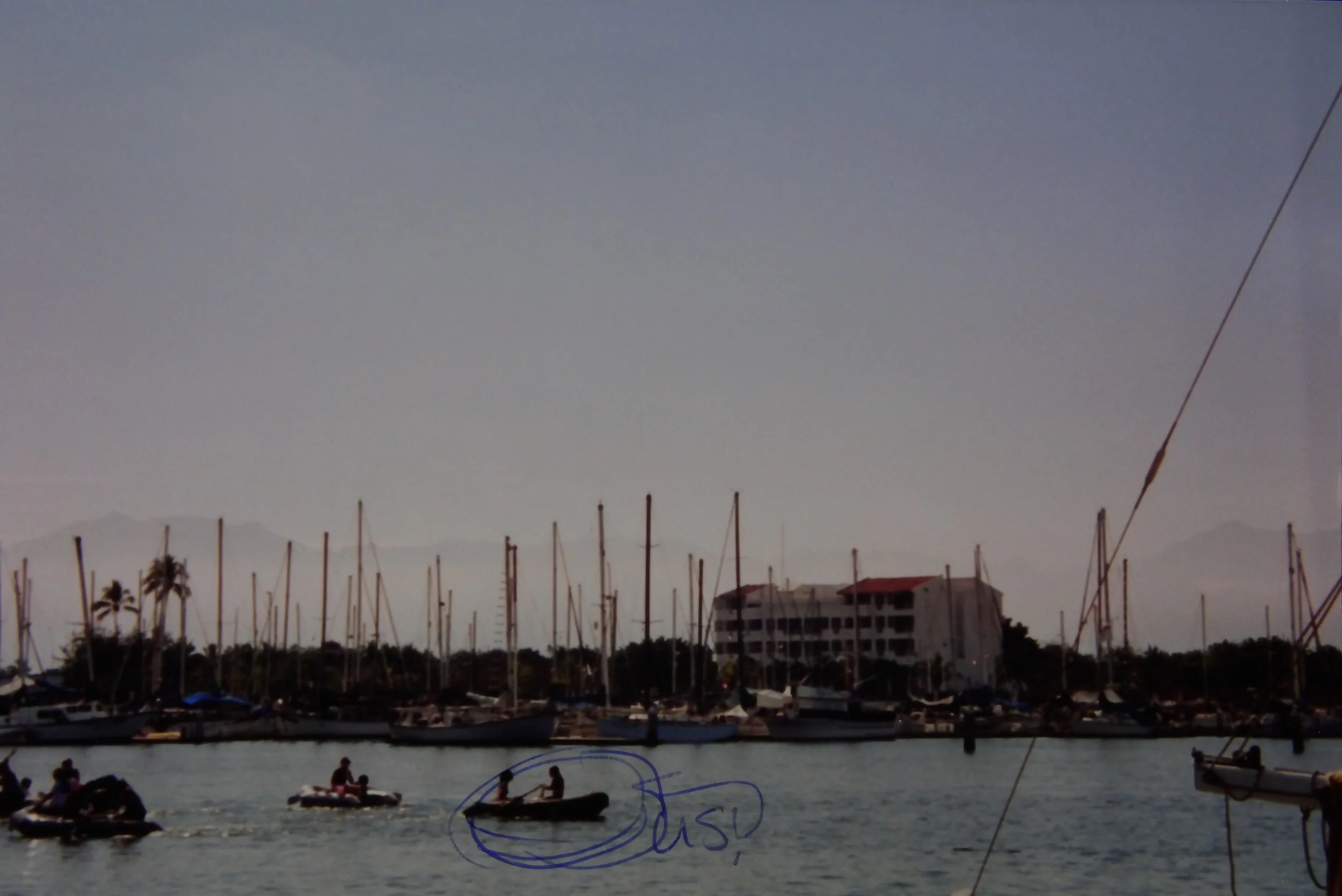 3.99 Megs and Samie, dinghy races in Paradise Village.JPG