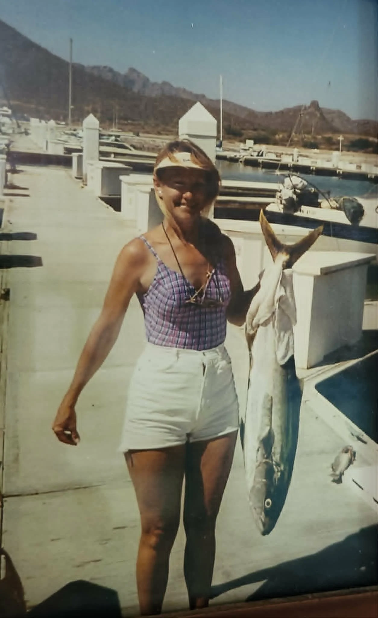 5.5.99 Mom and her yellowfin.jpg