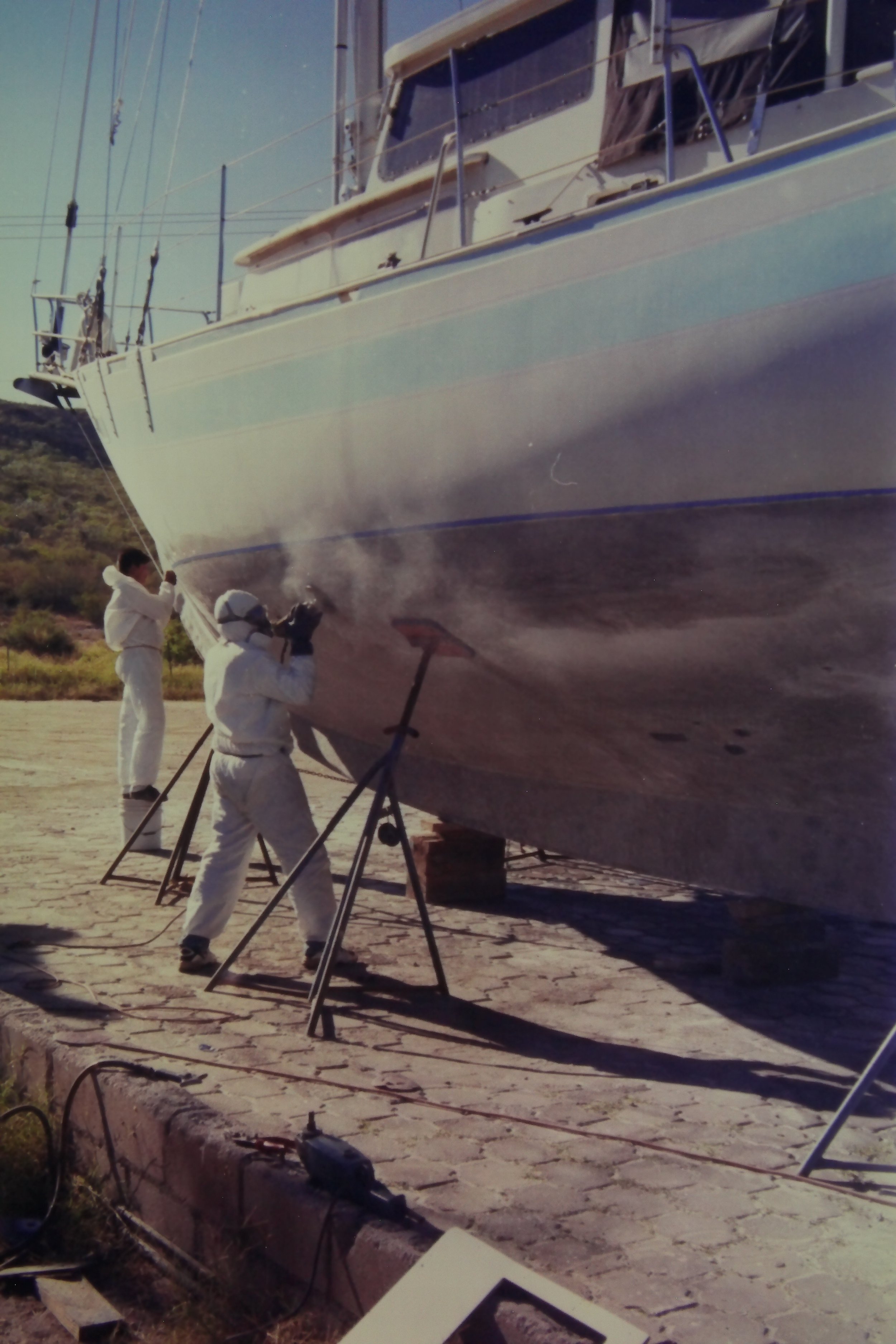 5.99 1 San blasting the Star 1.JPG