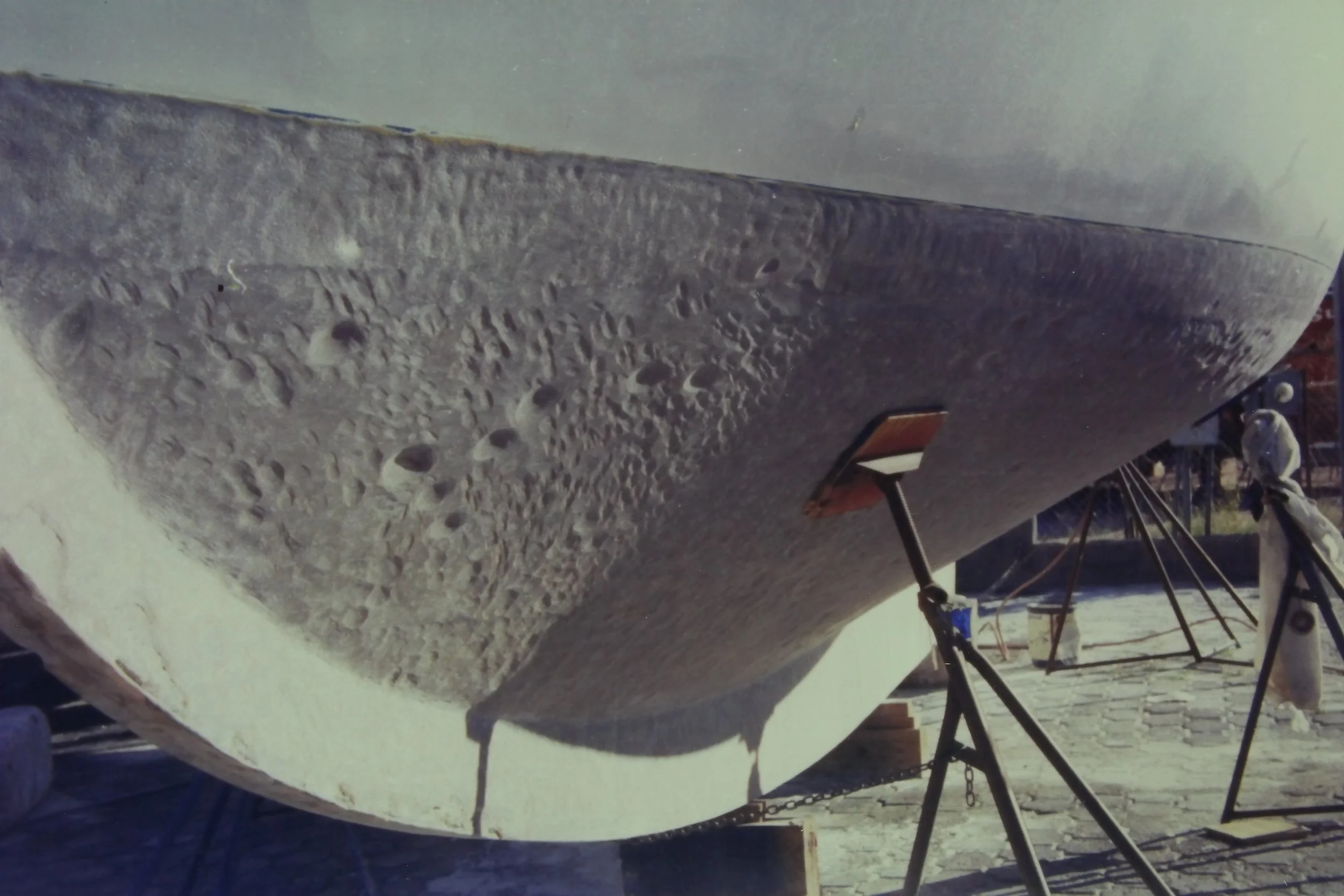 5.99 5 Sandblasting the star.JPG