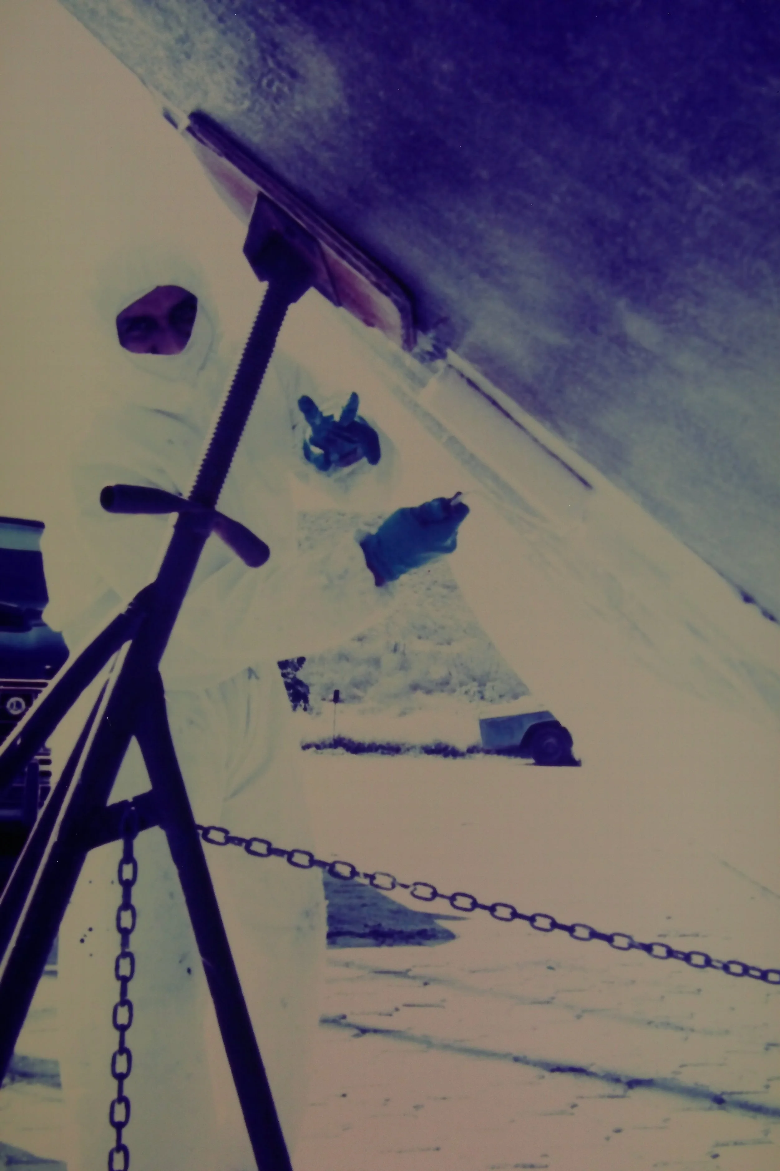 11.99 20 Sandblasting the Star.JPG