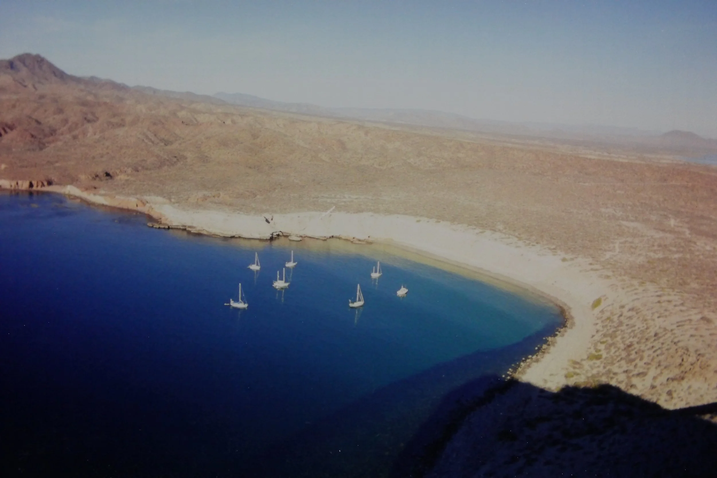 Boats in the bay. 