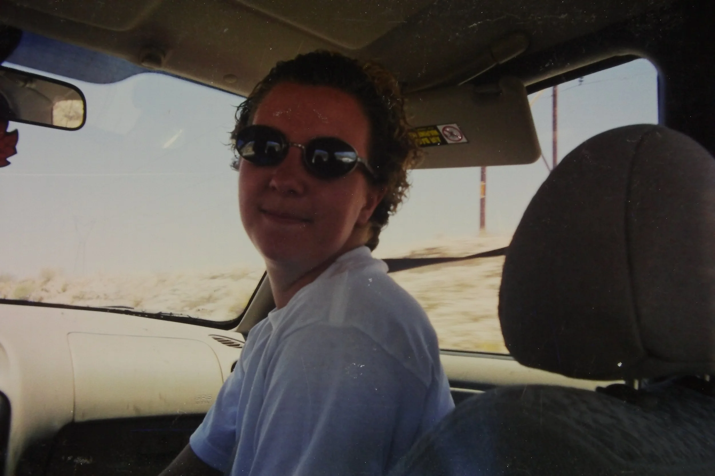 Peggy on the drive north
