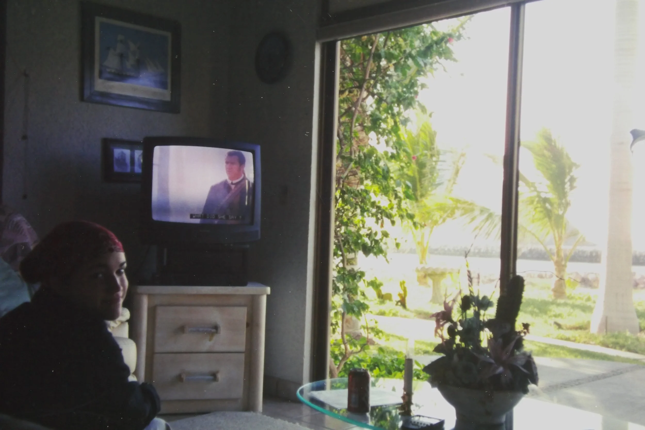 Not me watching a movie (The Patriot) in the other room 